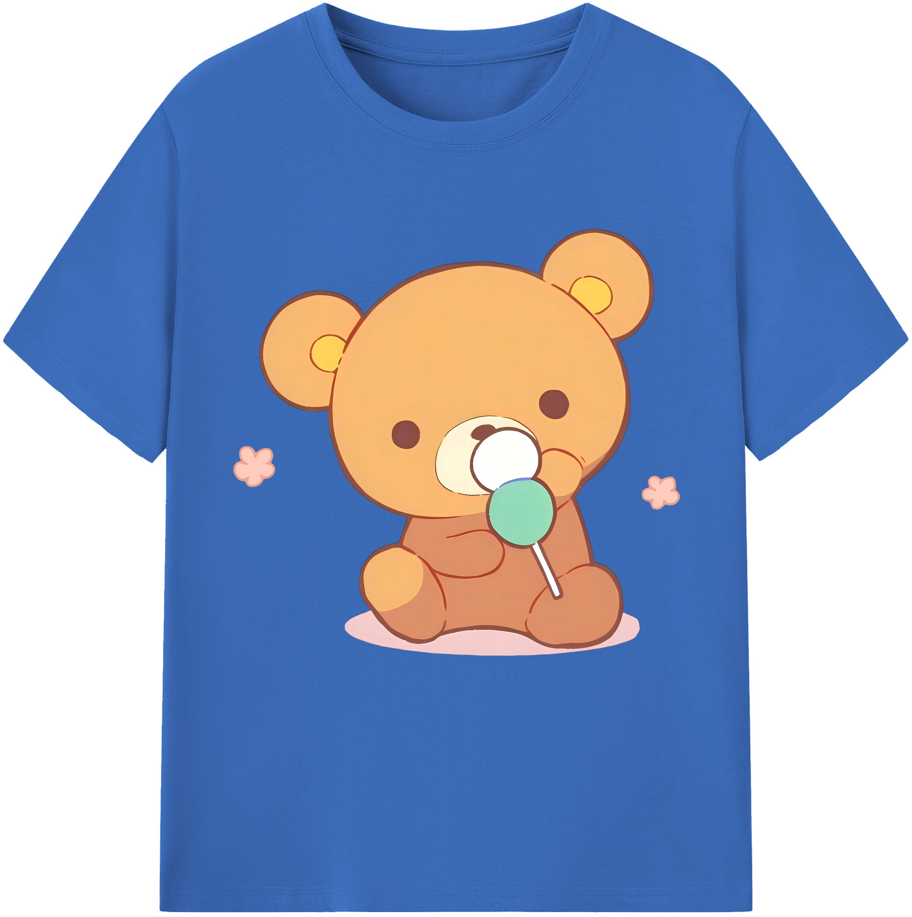 （画像用） リラックマ リラックマ キイロイトリ Rilakkuma Korilakkuma Kiiroitori 綿100％半袖Tシャツ（フロントプリント）