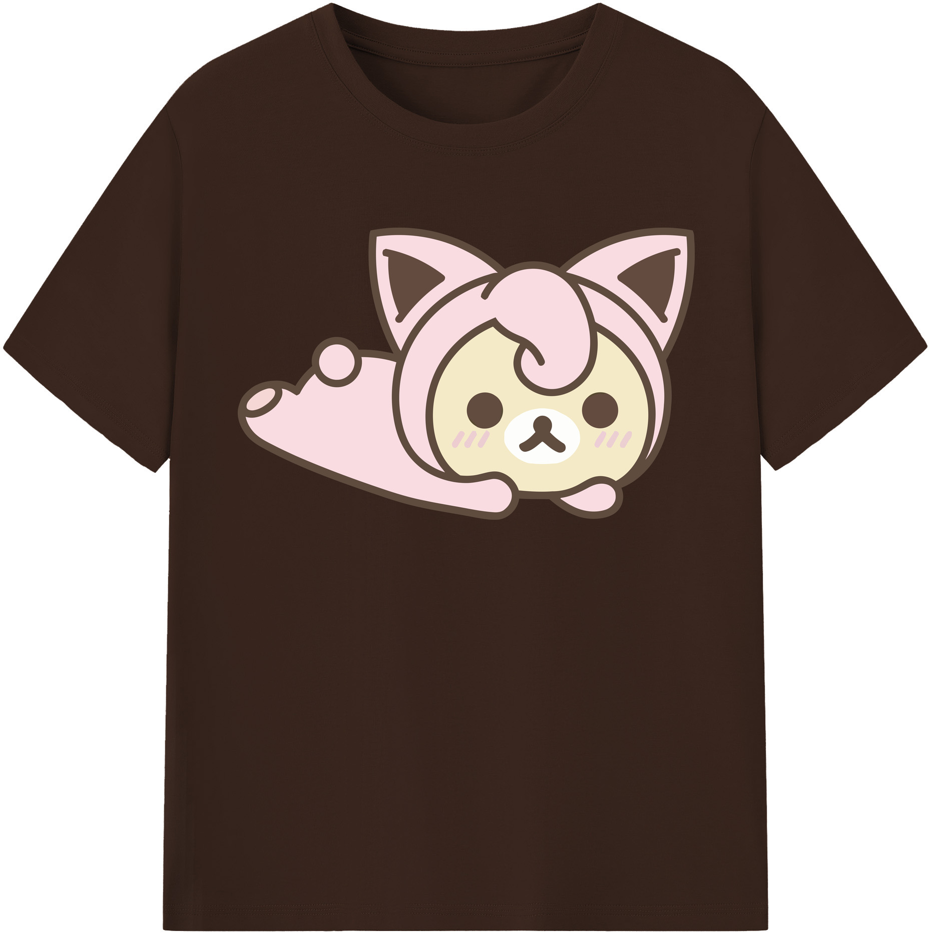 （画像用） リラックマ リラックマ キイロイトリ Rilakkuma Korilakkuma Kiiroitori 綿100％半袖Tシャツ（フロントプリント）
