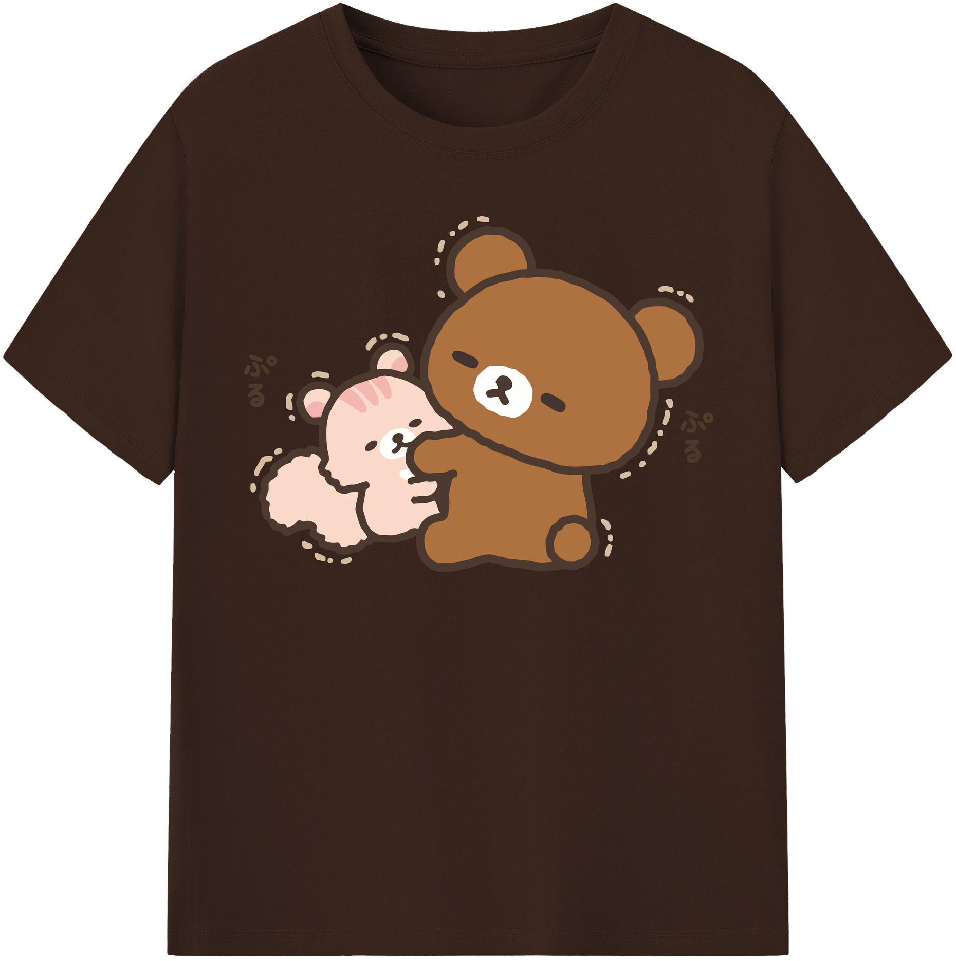 （画像用） リラックマ リラックマ キイロイトリ Rilakkuma Korilakkuma Kiiroitori 綿100％半袖Tシャツ（フロントプリント）