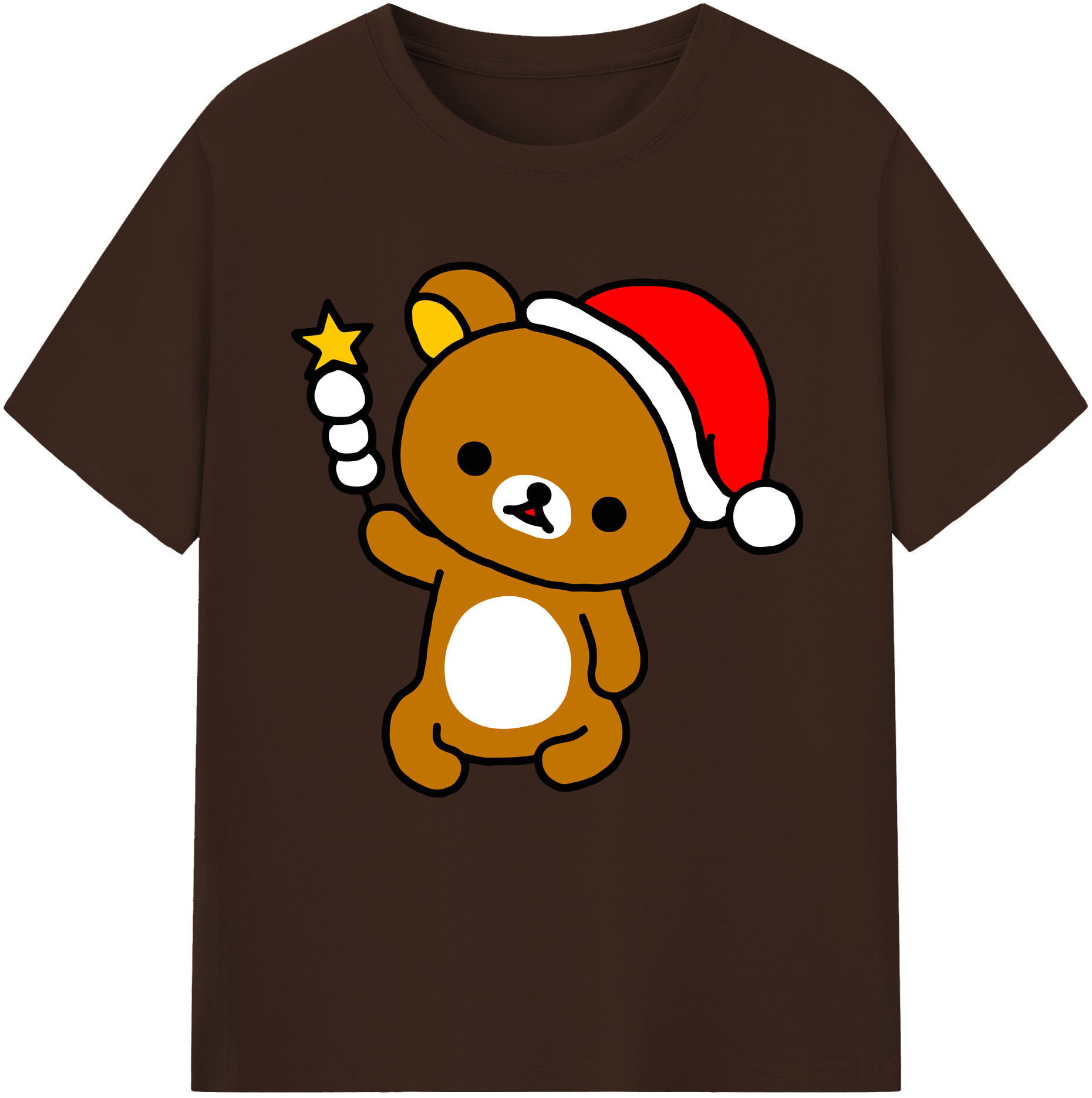 （画像用） リラックマ リラックマ キイロイトリ Rilakkuma Korilakkuma Kiiroitori 綿100％半袖Tシャツ（フロントプリント）
