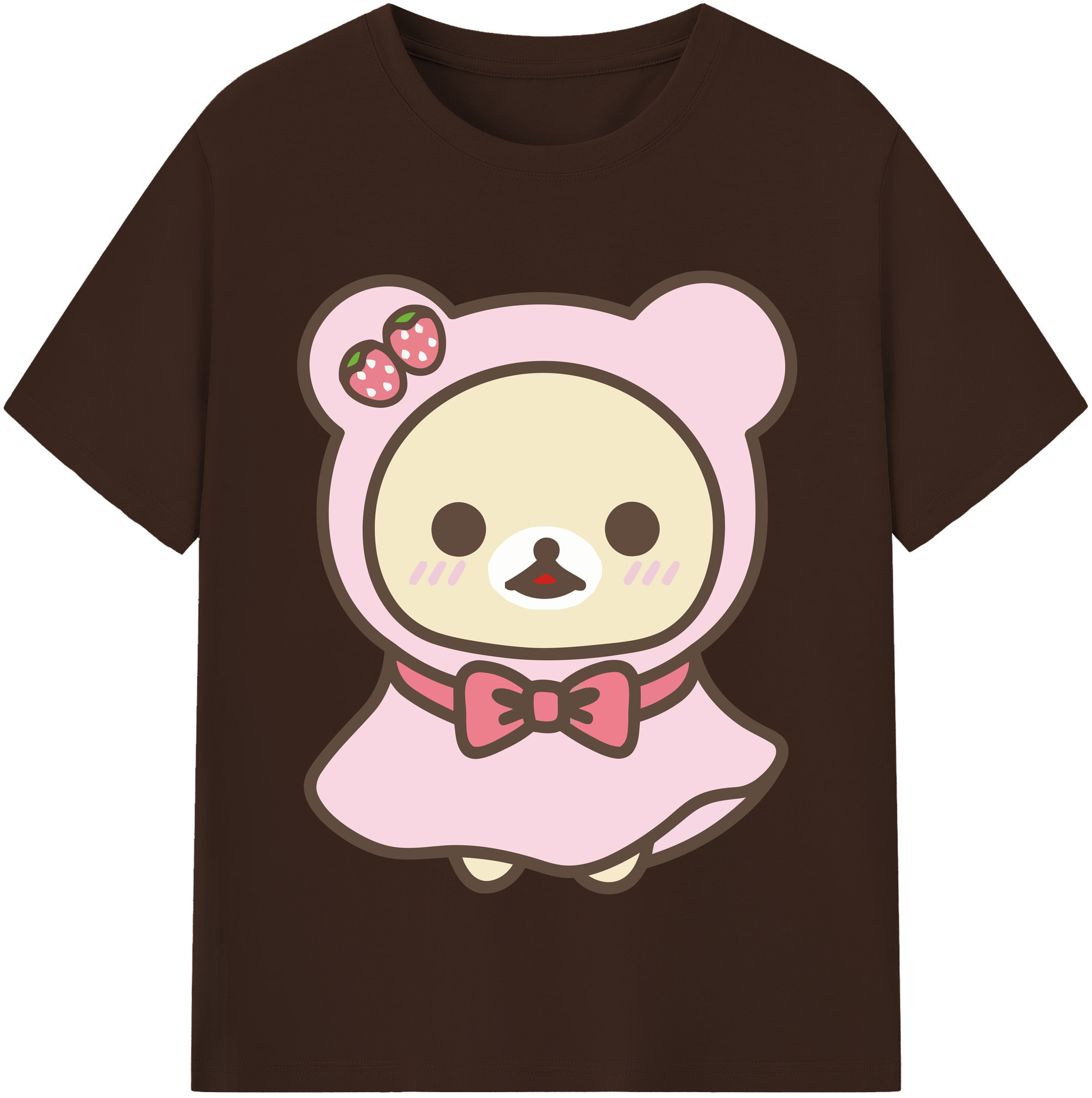 （画像用） リラックマ リラックマ キイロイトリ Rilakkuma Korilakkuma Kiiroitori 綿100％半袖Tシャツ（フロントプリント）
