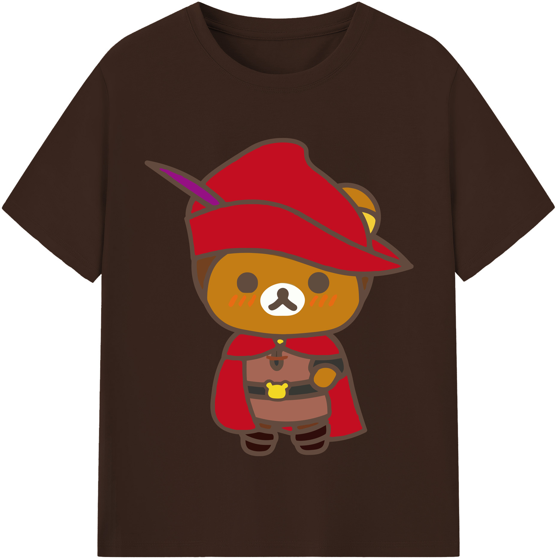 （画像用） リラックマ リラックマ キイロイトリ Rilakkuma Korilakkuma Kiiroitori 綿100％半袖Tシャツ（フロントプリント）