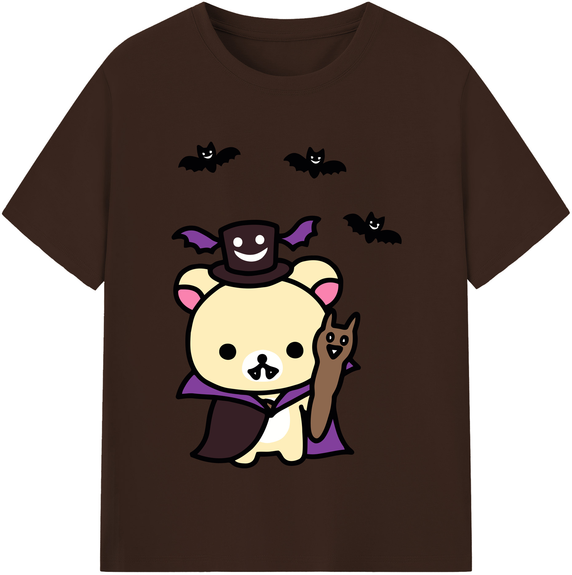 （画像用） リラックマ リラックマ キイロイトリ Rilakkuma Korilakkuma Kiiroitori 綿100％半袖Tシャツ（フロントプリント）