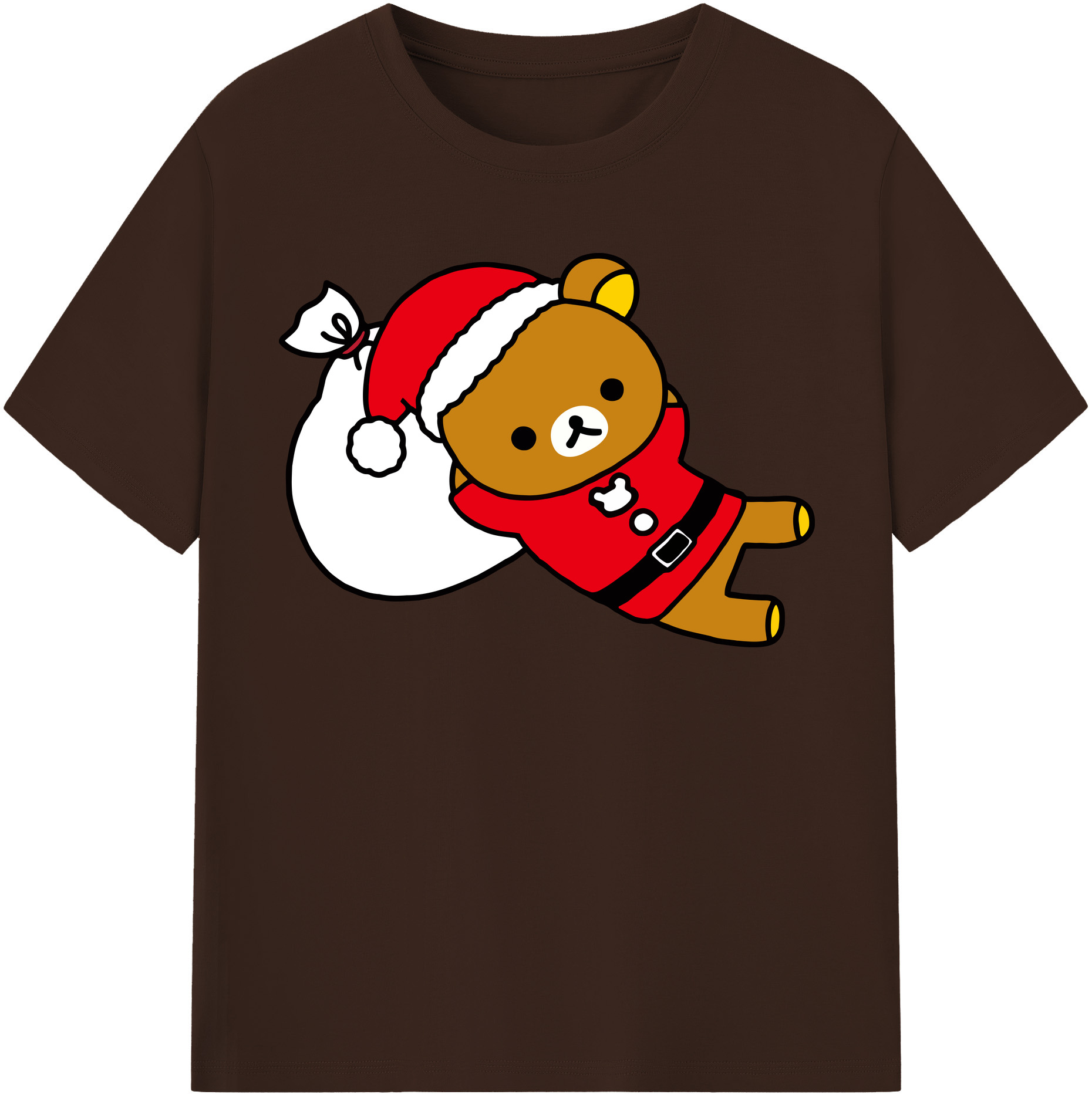 （画像用） リラックマ リラックマ キイロイトリ Rilakkuma Korilakkuma Kiiroitori 綿100％半袖Tシャツ（フロントプリント）