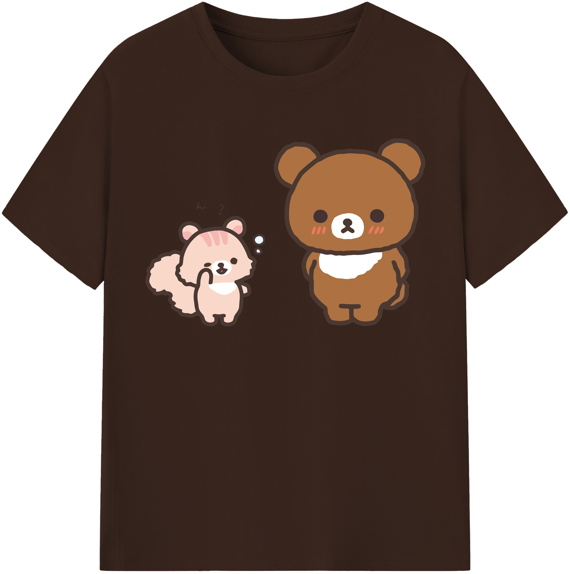 （画像用） リラックマ リラックマ キイロイトリ Rilakkuma Korilakkuma Kiiroitori 綿100％半袖Tシャツ（フロントプリント）