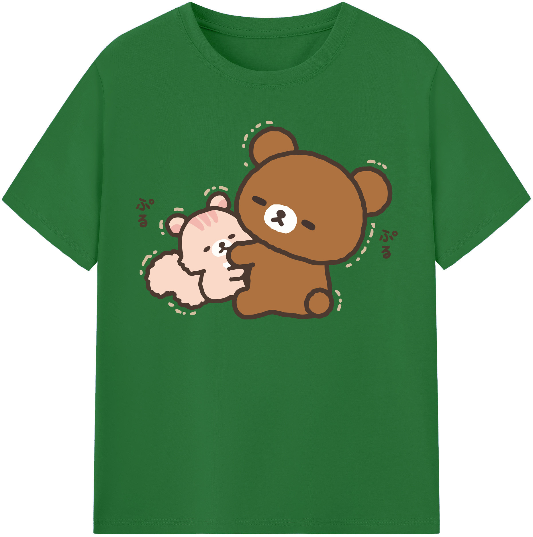 （画像用） リラックマ リラックマ キイロイトリ Rilakkuma Korilakkuma Kiiroitori 綿100％半袖Tシャツ（フロントプリント）