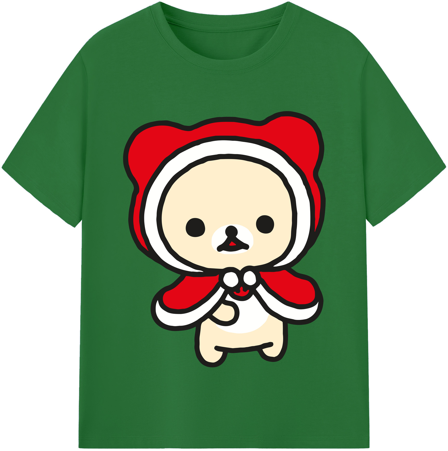 （画像用） リラックマ リラックマ キイロイトリ Rilakkuma Korilakkuma Kiiroitori 綿100％半袖Tシャツ（フロントプリント）