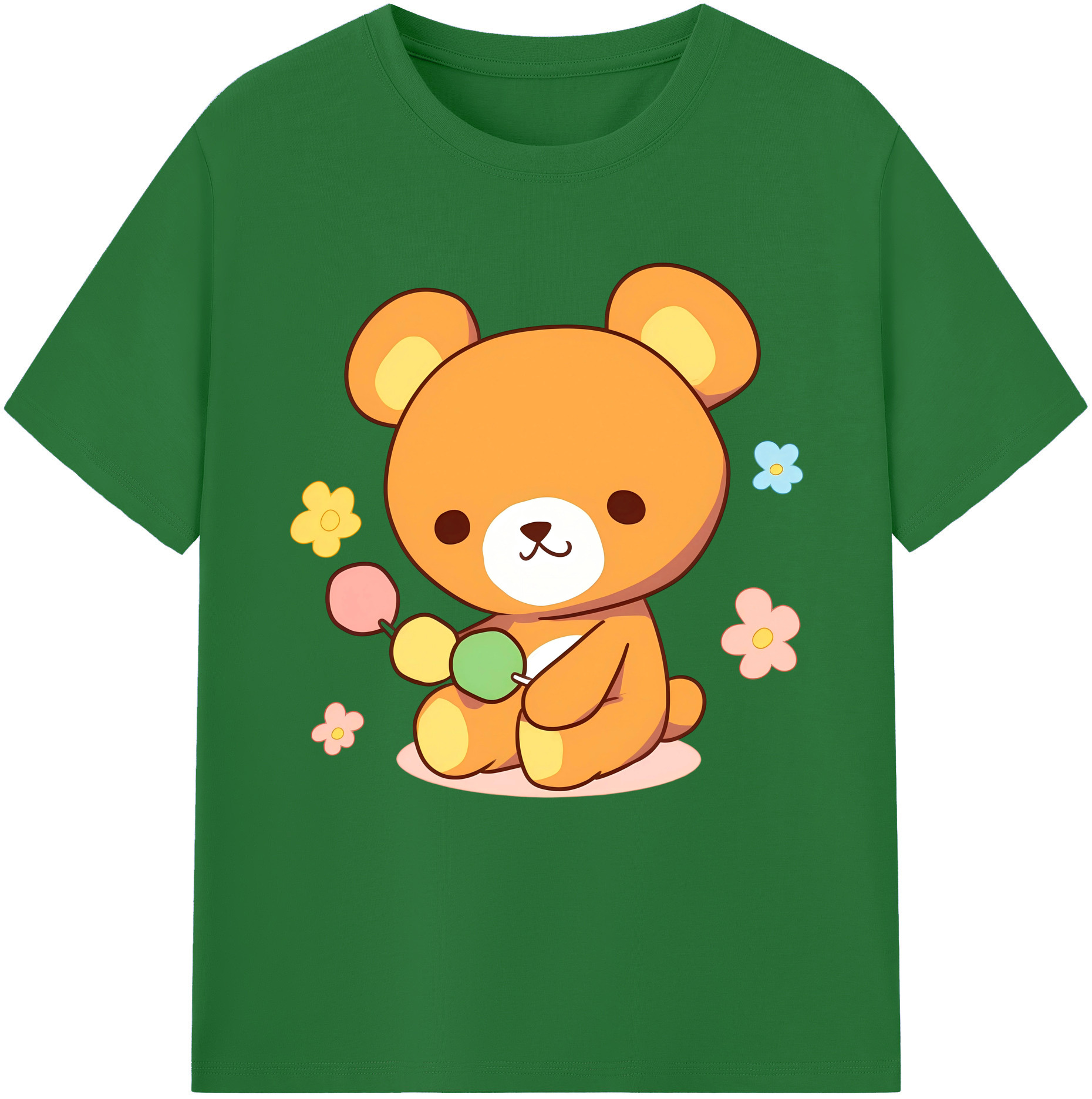（画像用） リラックマ リラックマ キイロイトリ Rilakkuma Korilakkuma Kiiroitori 綿100％半袖Tシャツ（フロントプリント）