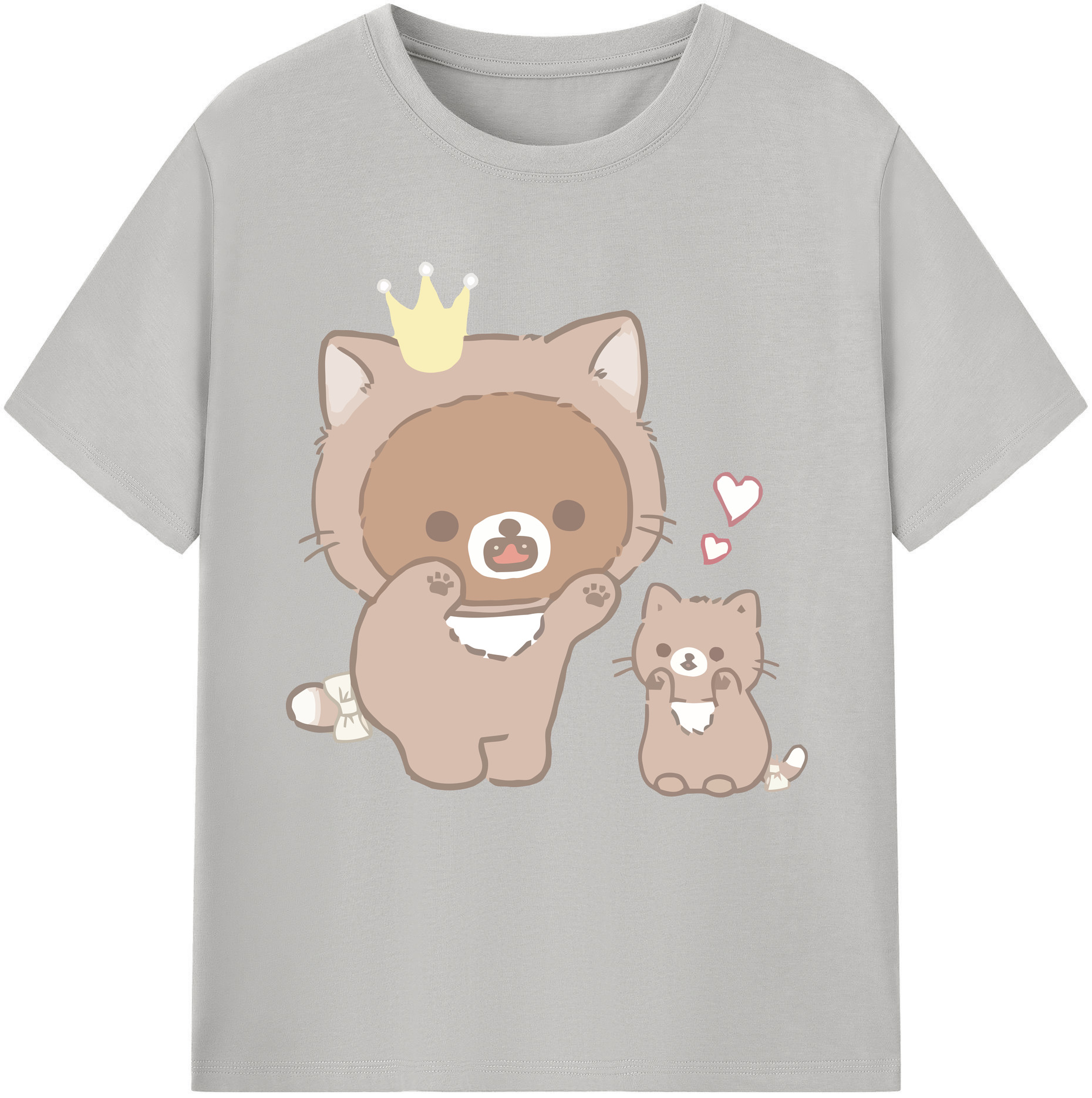 （画像用） リラックマ リラックマ キイロイトリ Rilakkuma Korilakkuma Kiiroitori 綿100％半袖Tシャツ（フロントプリント）