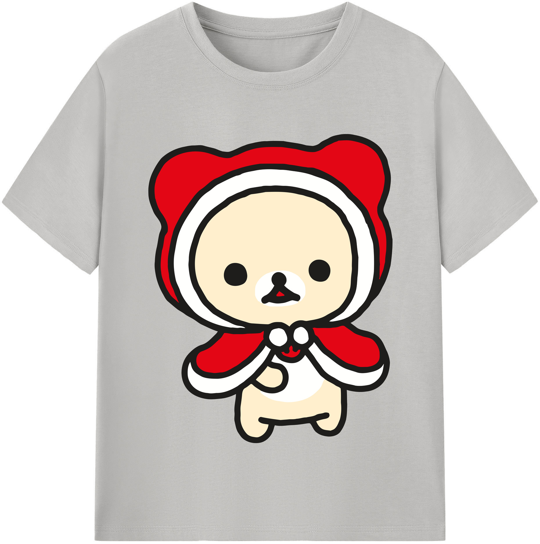 （画像用） リラックマ リラックマ キイロイトリ Rilakkuma Korilakkuma Kiiroitori 綿100％半袖Tシャツ（フロントプリント）
