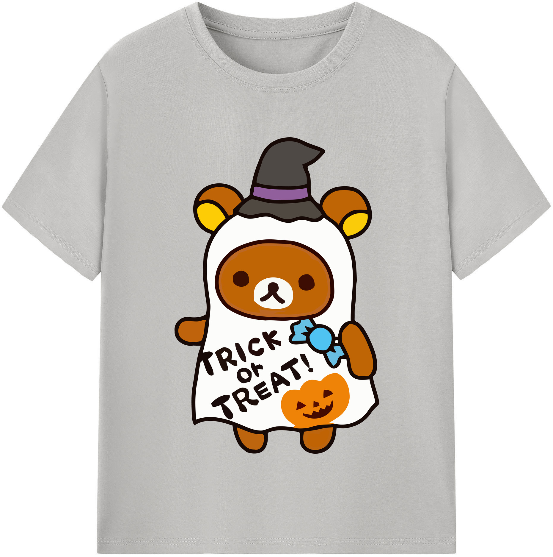 （画像用） リラックマ リラックマ キイロイトリ Rilakkuma Korilakkuma Kiiroitori 綿100％半袖Tシャツ（フロントプリント）