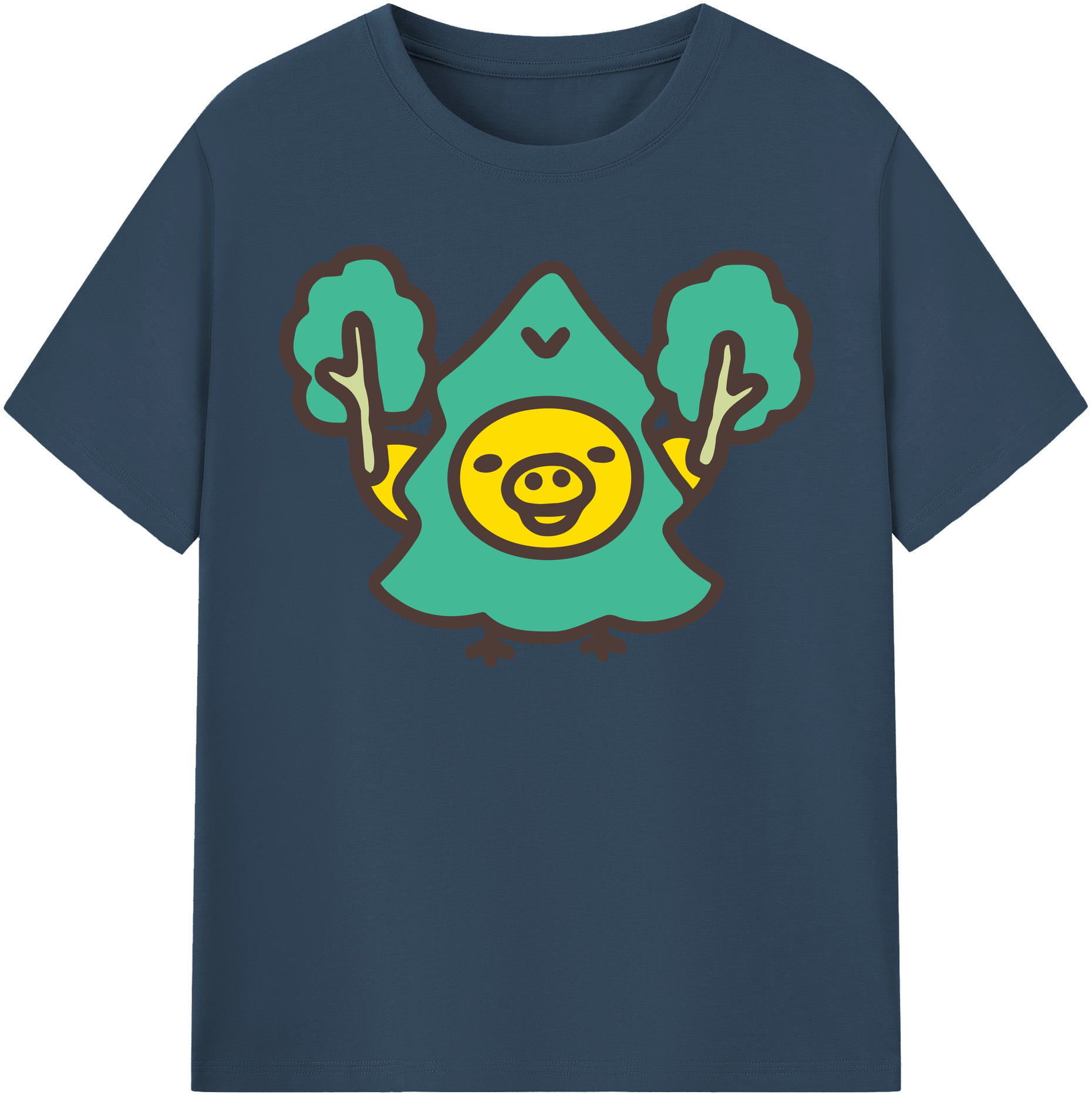 （画像用） リラックマ リラックマ キイロイトリ Rilakkuma Korilakkuma Kiiroitori 綿100％半袖Tシャツ（フロントプリント）