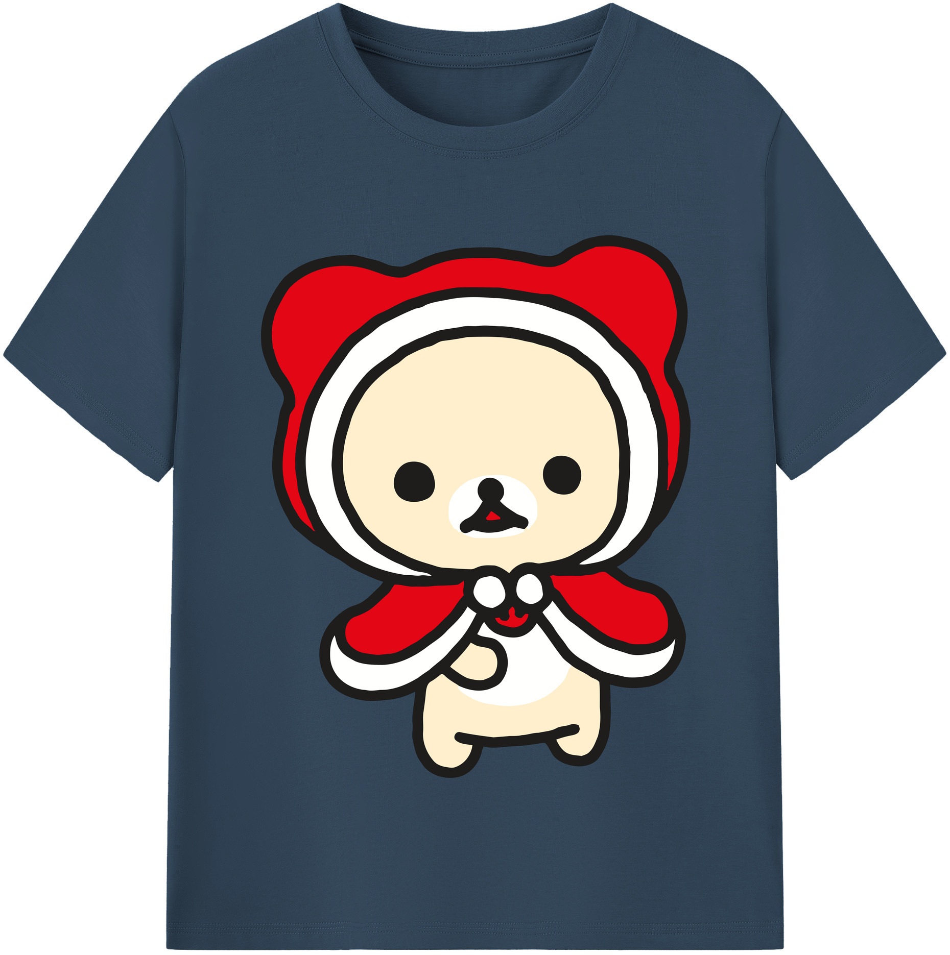 （画像用） リラックマ リラックマ キイロイトリ Rilakkuma Korilakkuma Kiiroitori 綿100％半袖Tシャツ（フロントプリント）