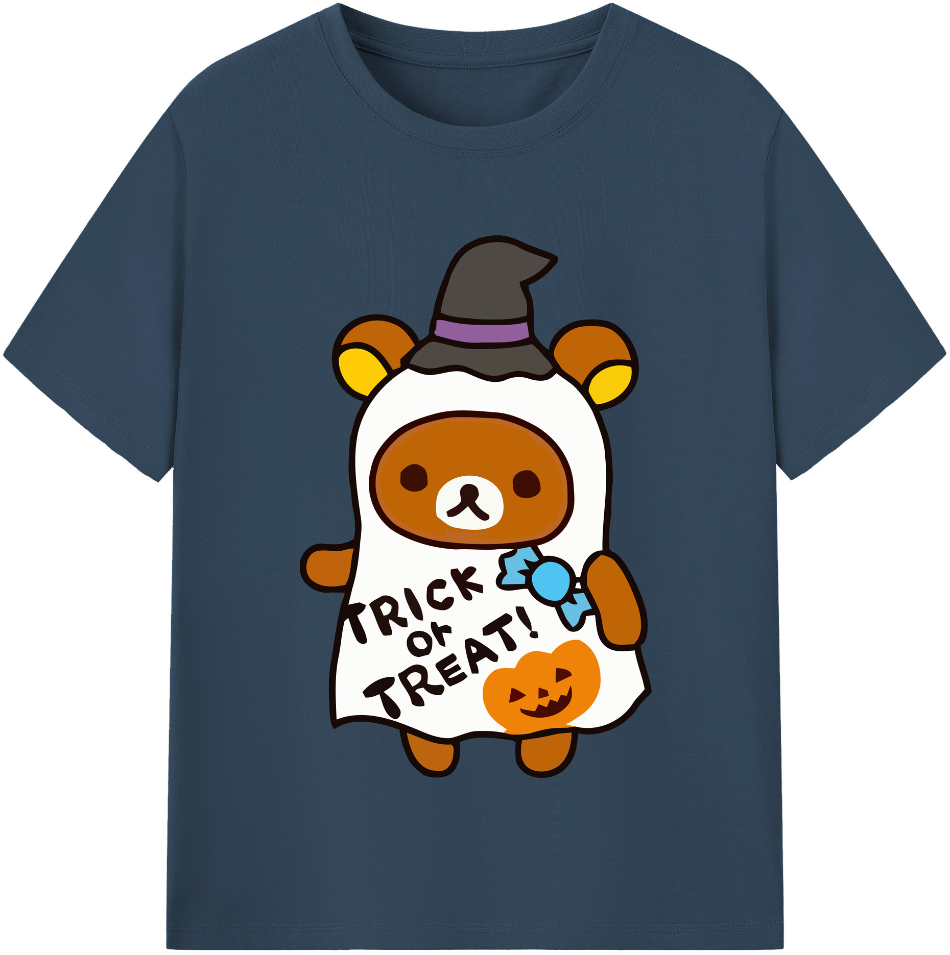 （画像用） リラックマ リラックマ キイロイトリ Rilakkuma Korilakkuma Kiiroitori 綿100％半袖Tシャツ（フロントプリント）