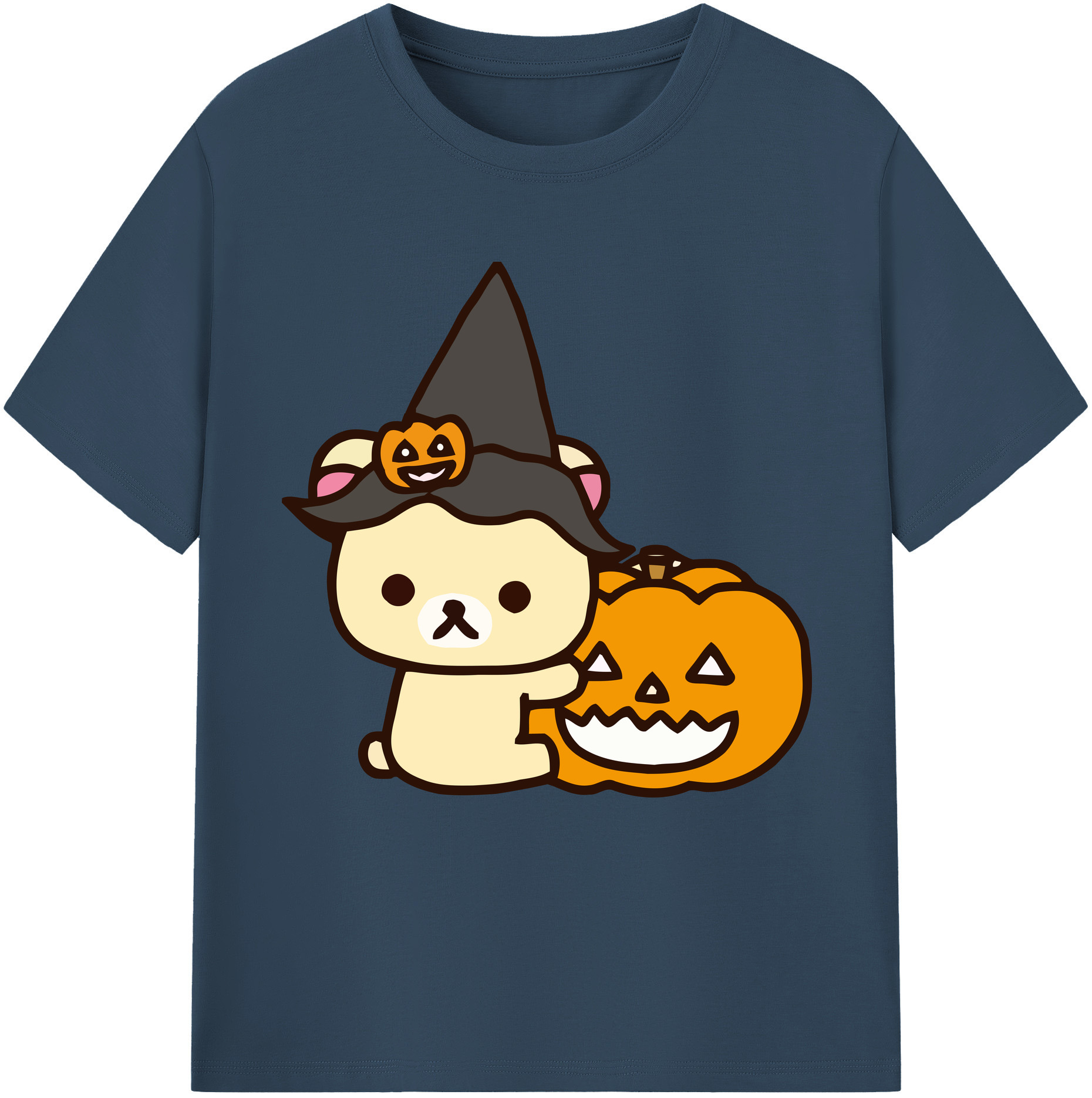 （画像用） リラックマ リラックマ キイロイトリ Rilakkuma Korilakkuma Kiiroitori 綿100％半袖Tシャツ（フロントプリント）