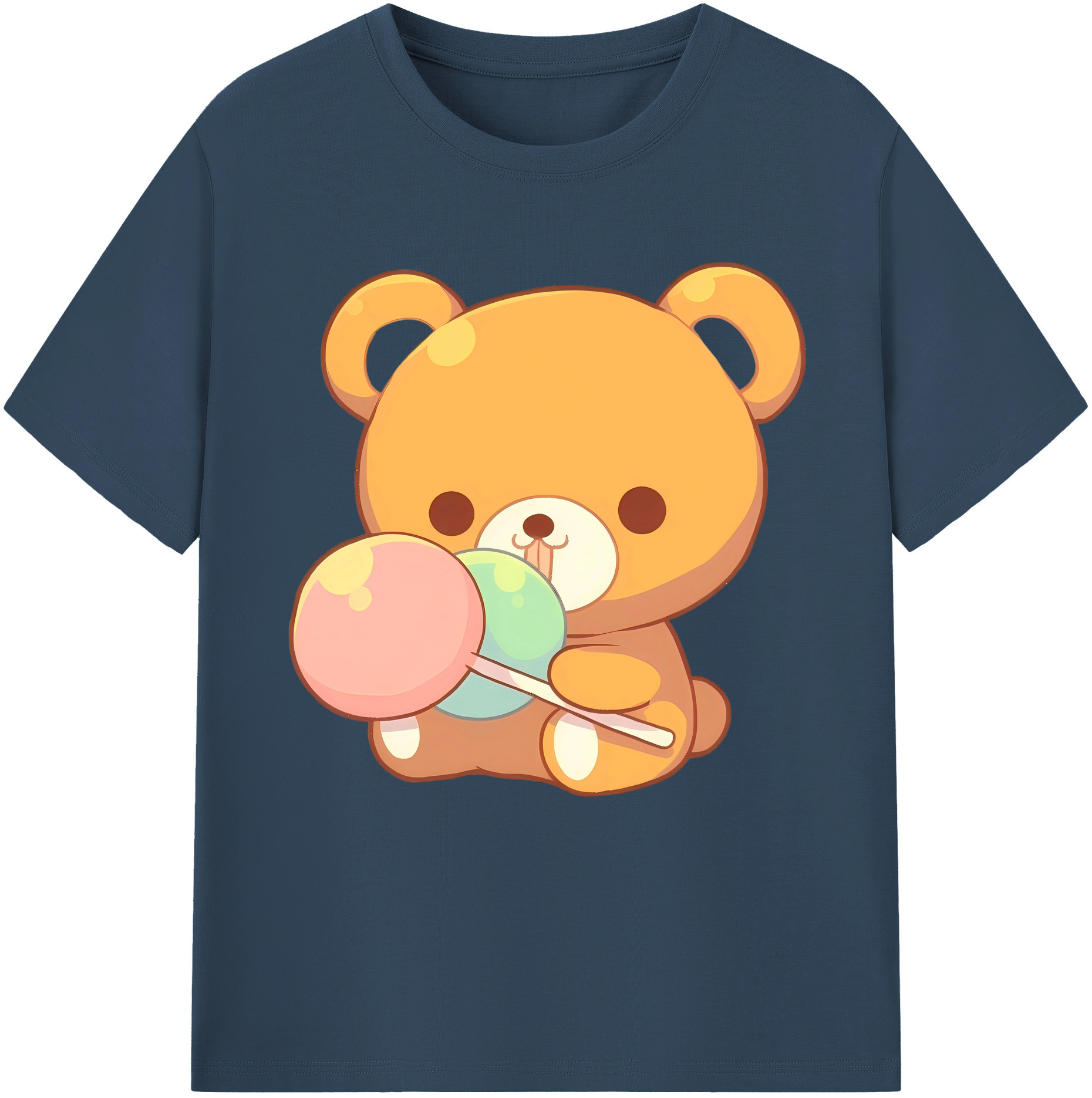 （画像用） リラックマ リラックマ キイロイトリ Rilakkuma Korilakkuma Kiiroitori 綿100％半袖Tシャツ（フロントプリント）