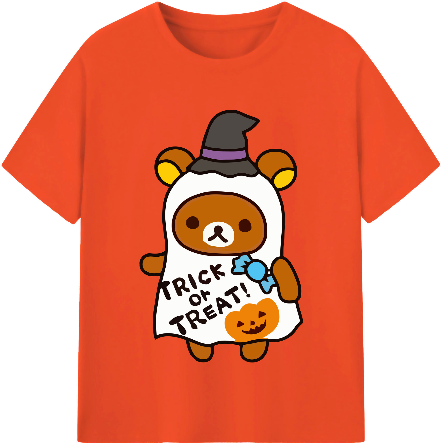 （画像用） リラックマ リラックマ キイロイトリ Rilakkuma Korilakkuma Kiiroitori 綿100％半袖Tシャツ（フロントプリント）
