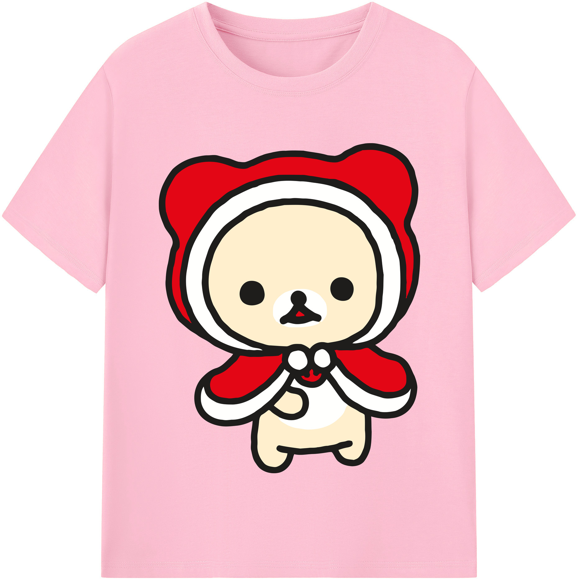 （画像用） リラックマ リラックマ キイロイトリ Rilakkuma Korilakkuma Kiiroitori 綿100％半袖Tシャツ（フロントプリント）