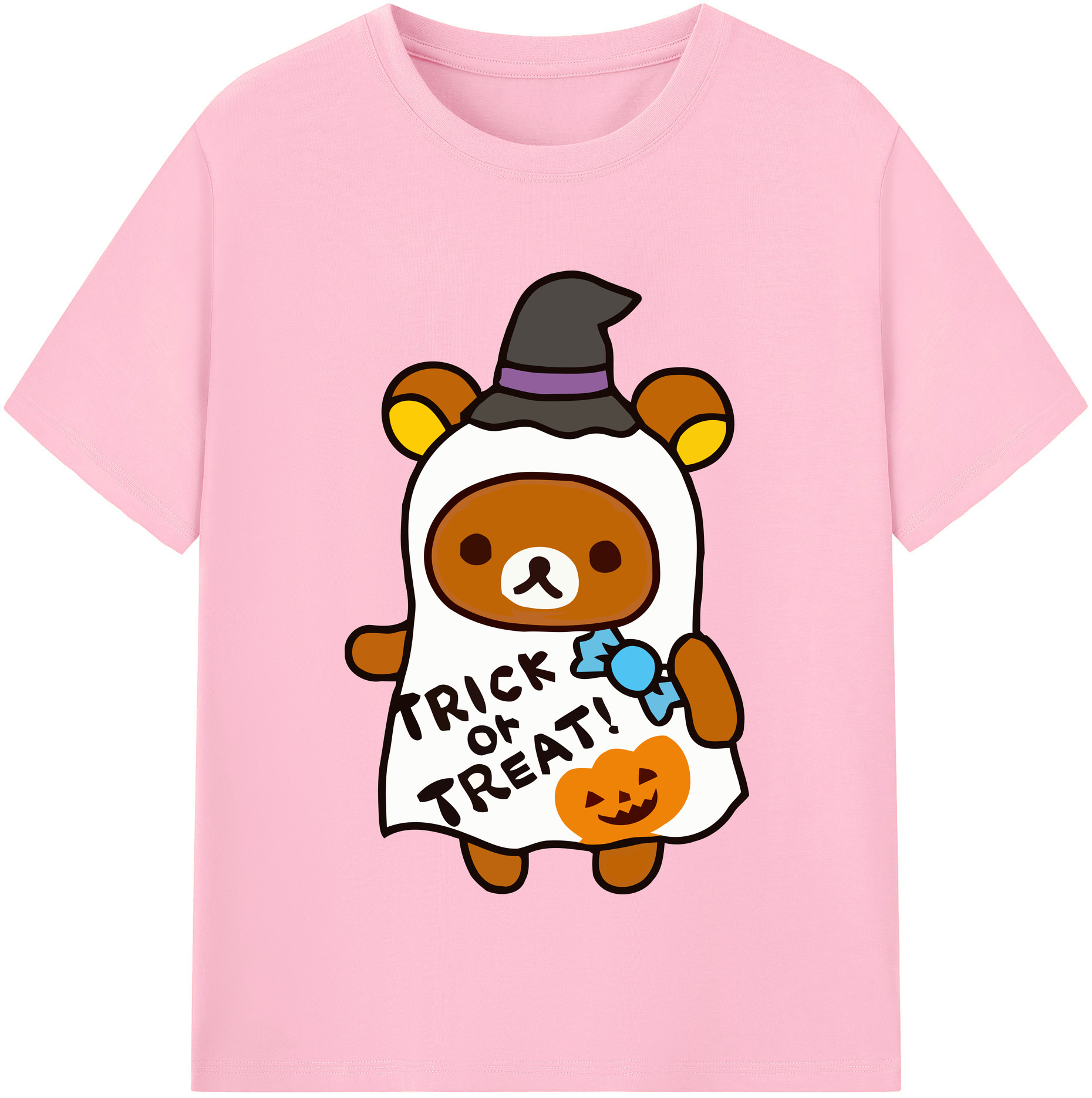 （画像用） リラックマ リラックマ キイロイトリ Rilakkuma Korilakkuma Kiiroitori 綿100％半袖Tシャツ（フロントプリント）