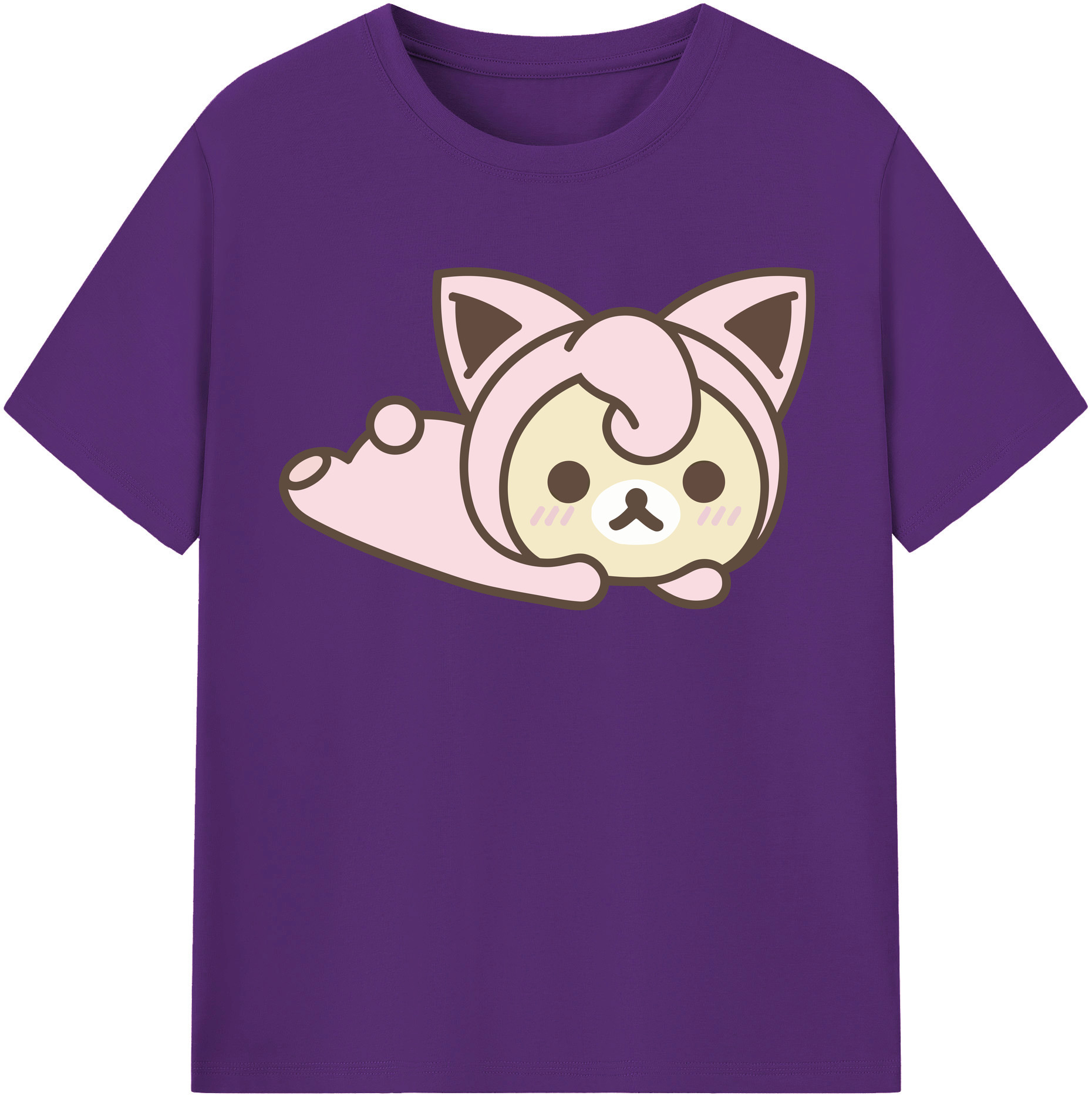 （画像用） リラックマ リラックマ キイロイトリ Rilakkuma Korilakkuma Kiiroitori 綿100％半袖Tシャツ（フロントプリント）