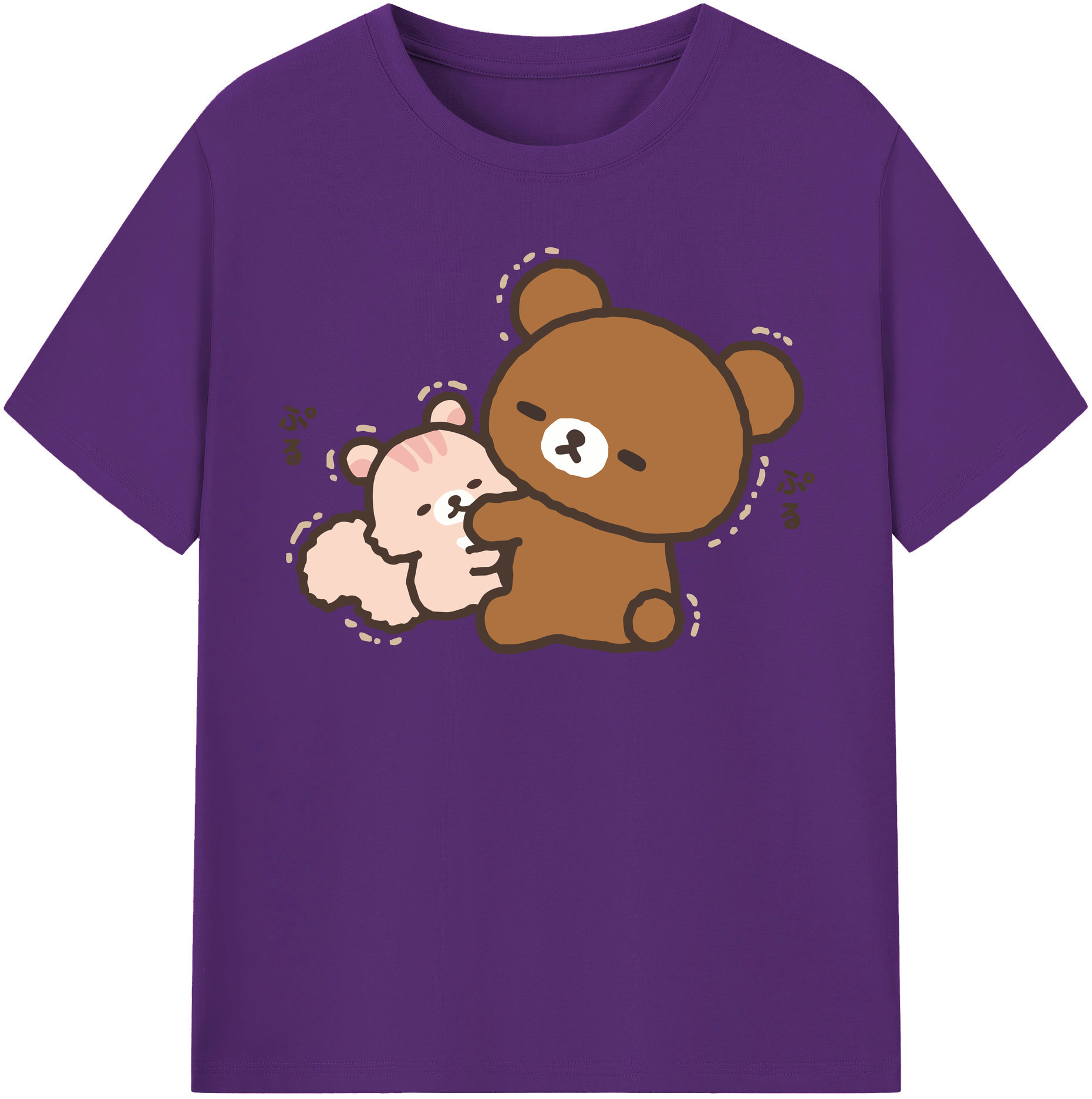 （画像用） リラックマ リラックマ キイロイトリ Rilakkuma Korilakkuma Kiiroitori 綿100％半袖Tシャツ（フロントプリント）