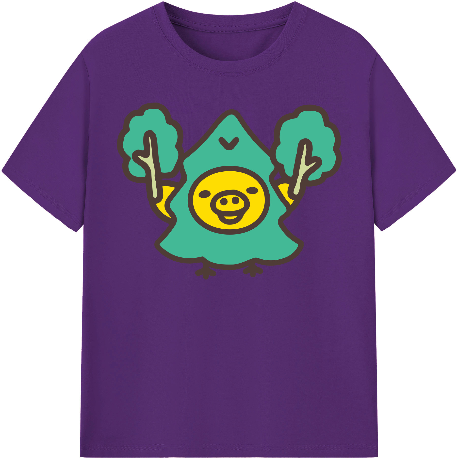 （画像用） リラックマ リラックマ キイロイトリ Rilakkuma Korilakkuma Kiiroitori 綿100％半袖Tシャツ（フロントプリント）
