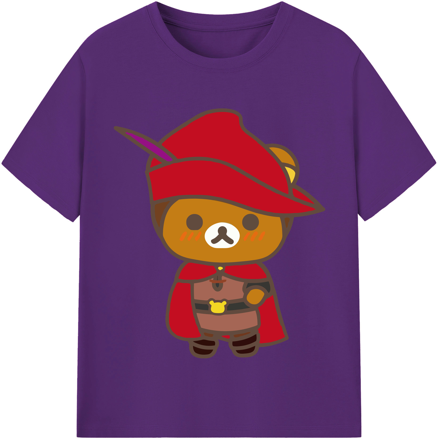 （画像用） リラックマ リラックマ キイロイトリ Rilakkuma Korilakkuma Kiiroitori 綿100％半袖Tシャツ（フロントプリント）
