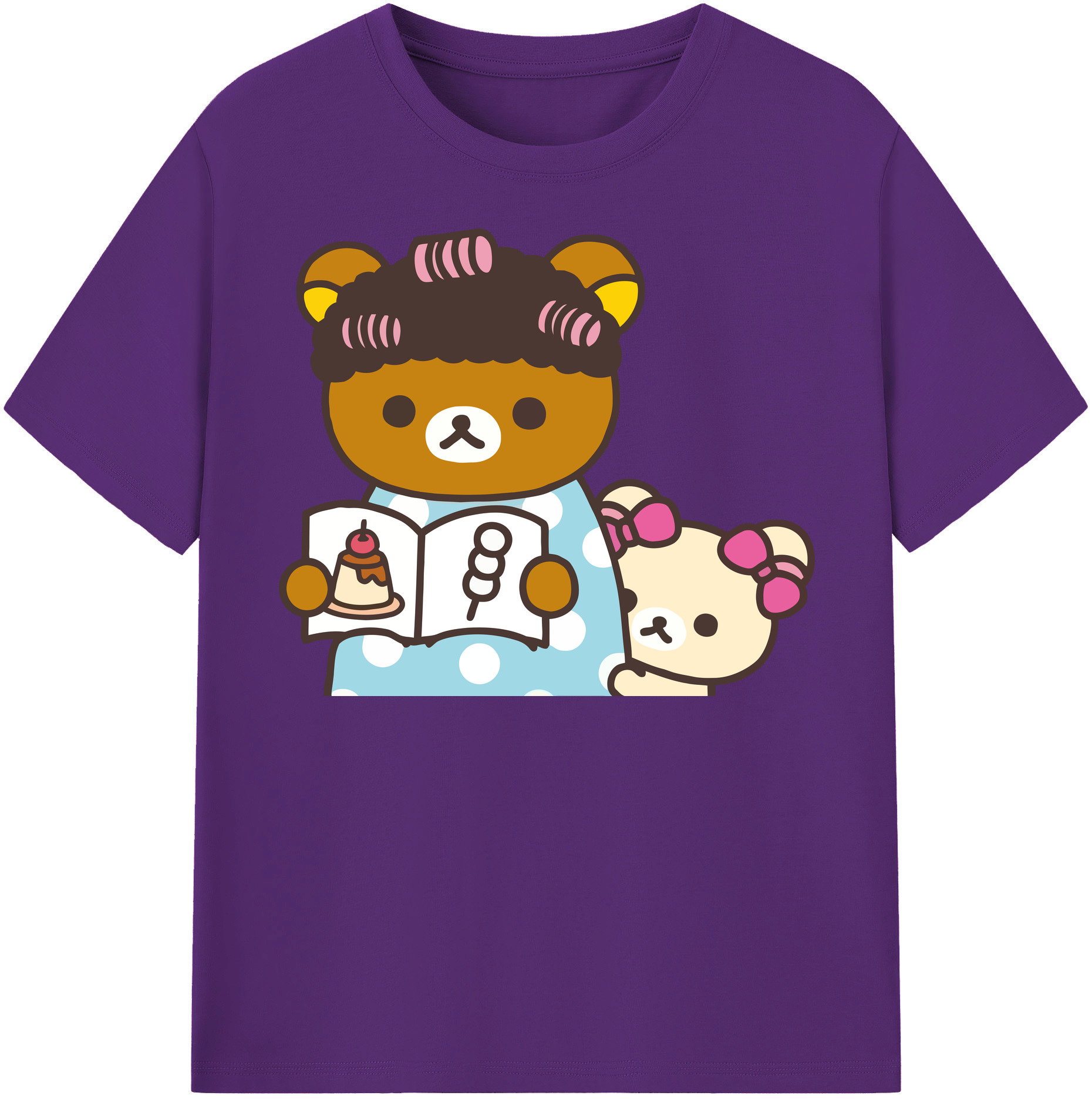 （画像用） リラックマ リラックマ キイロイトリ Rilakkuma Korilakkuma Kiiroitori 綿100％半袖Tシャツ（フロントプリント）
