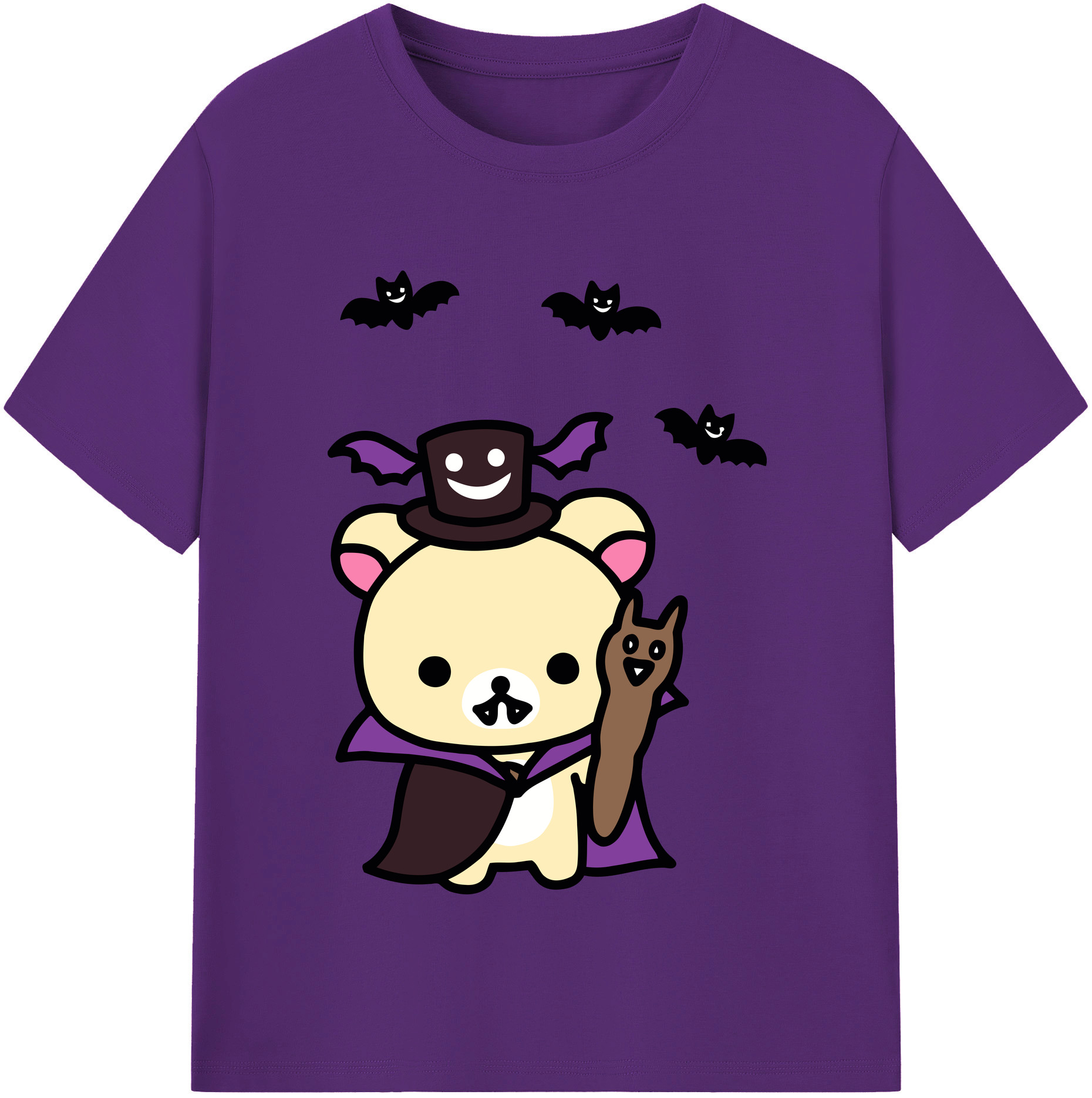 （画像用） リラックマ リラックマ キイロイトリ Rilakkuma Korilakkuma Kiiroitori 綿100％半袖Tシャツ（フロントプリント）