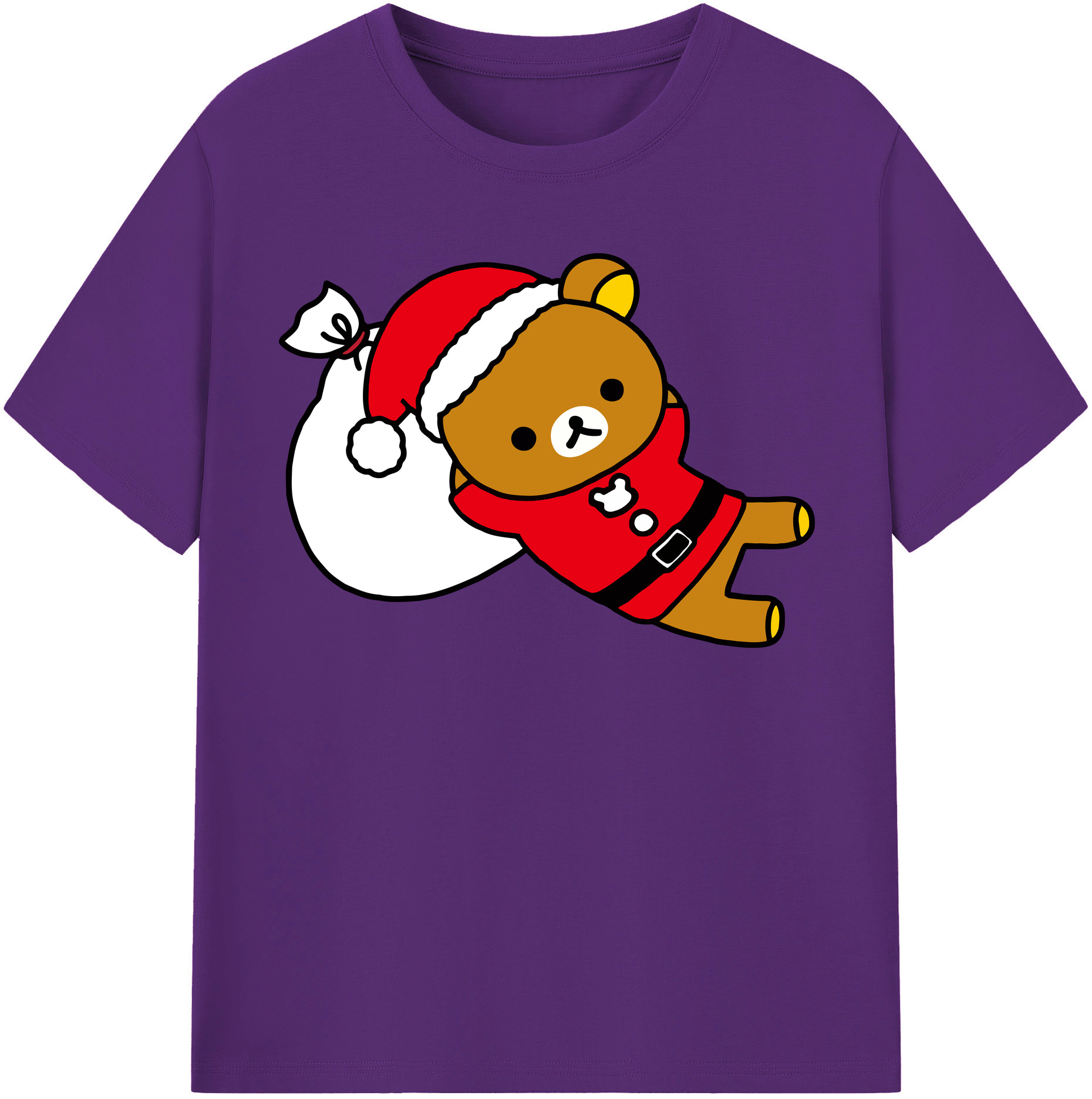 （画像用） リラックマ リラックマ キイロイトリ Rilakkuma Korilakkuma Kiiroitori 綿100％半袖Tシャツ（フロントプリント）