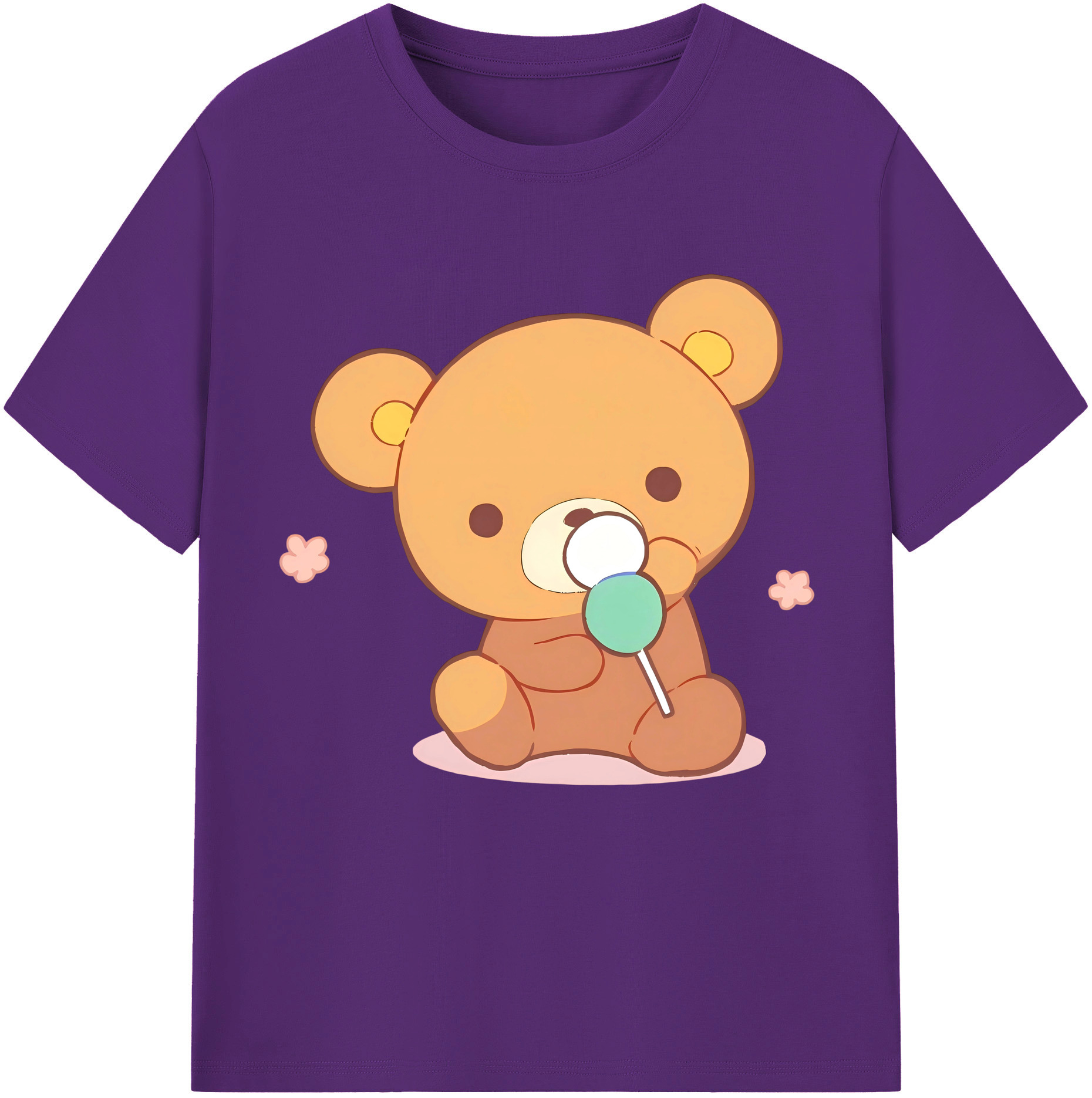 （画像用） リラックマ リラックマ キイロイトリ Rilakkuma Korilakkuma Kiiroitori 綿100％半袖Tシャツ（フロントプリント）