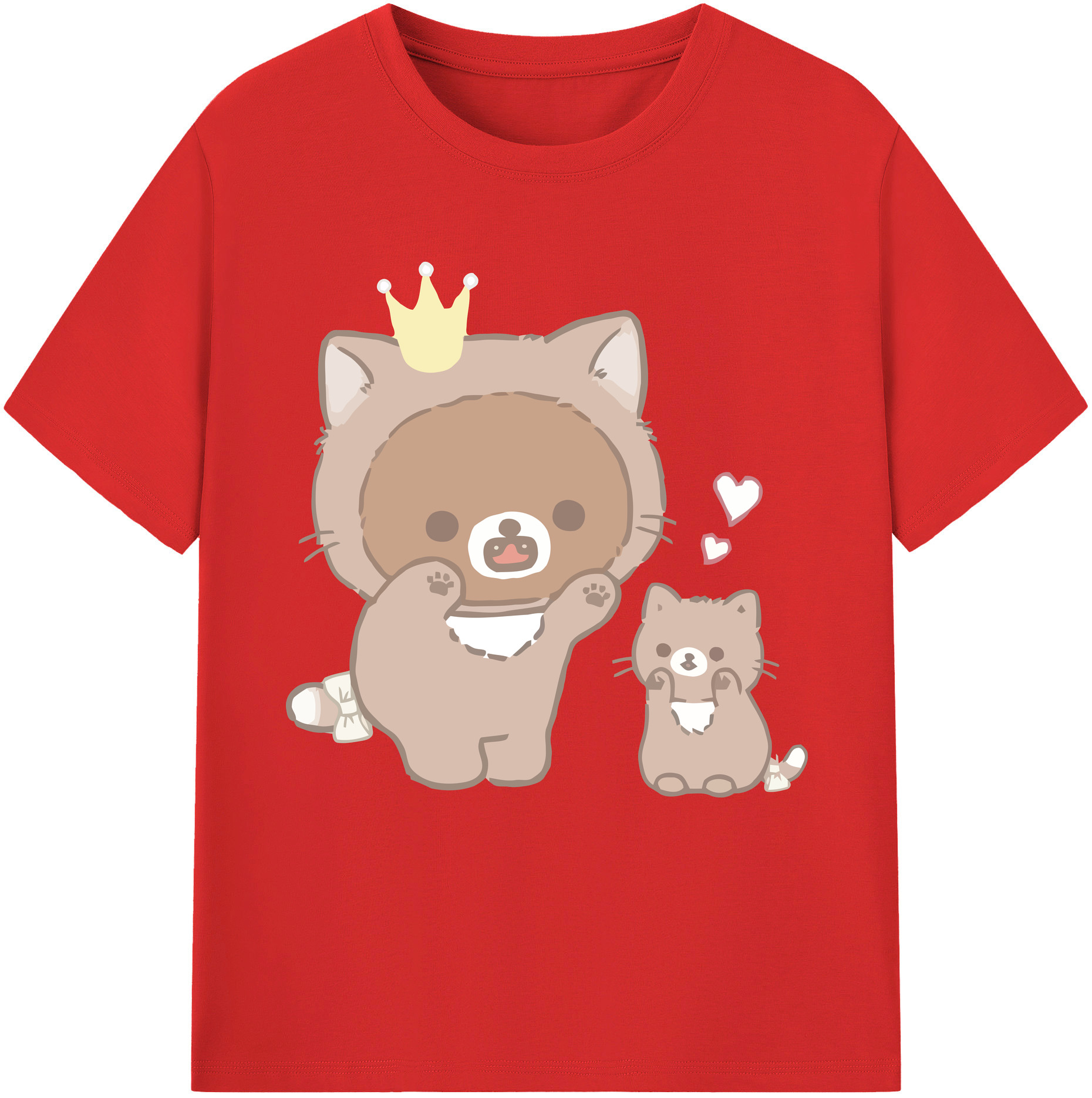 （画像用） リラックマ リラックマ キイロイトリ Rilakkuma Korilakkuma Kiiroitori 綿100％半袖Tシャツ（フロントプリント）