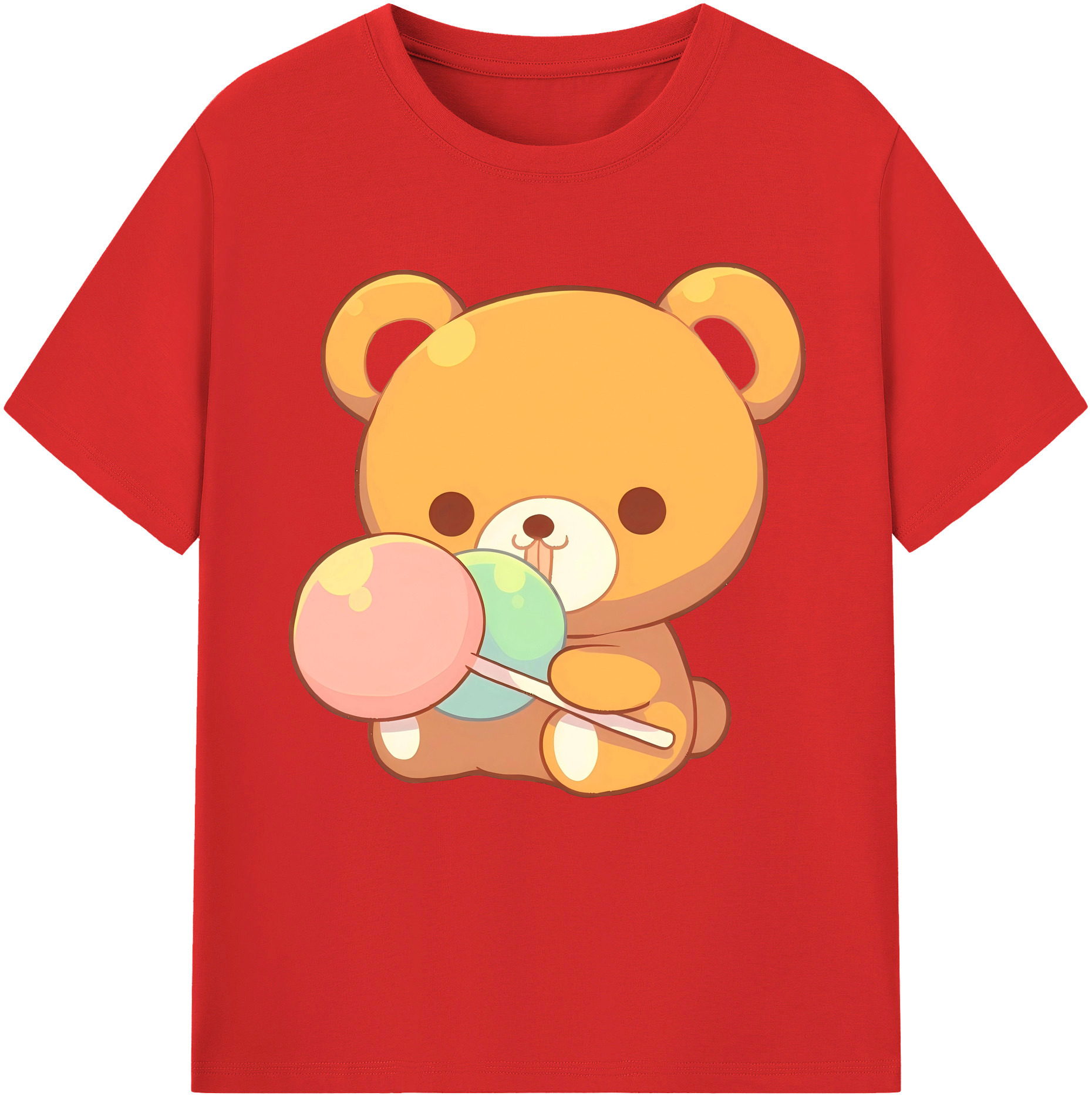 （画像用） リラックマ リラックマ キイロイトリ Rilakkuma Korilakkuma Kiiroitori 綿100％半袖Tシャツ（フロントプリント）