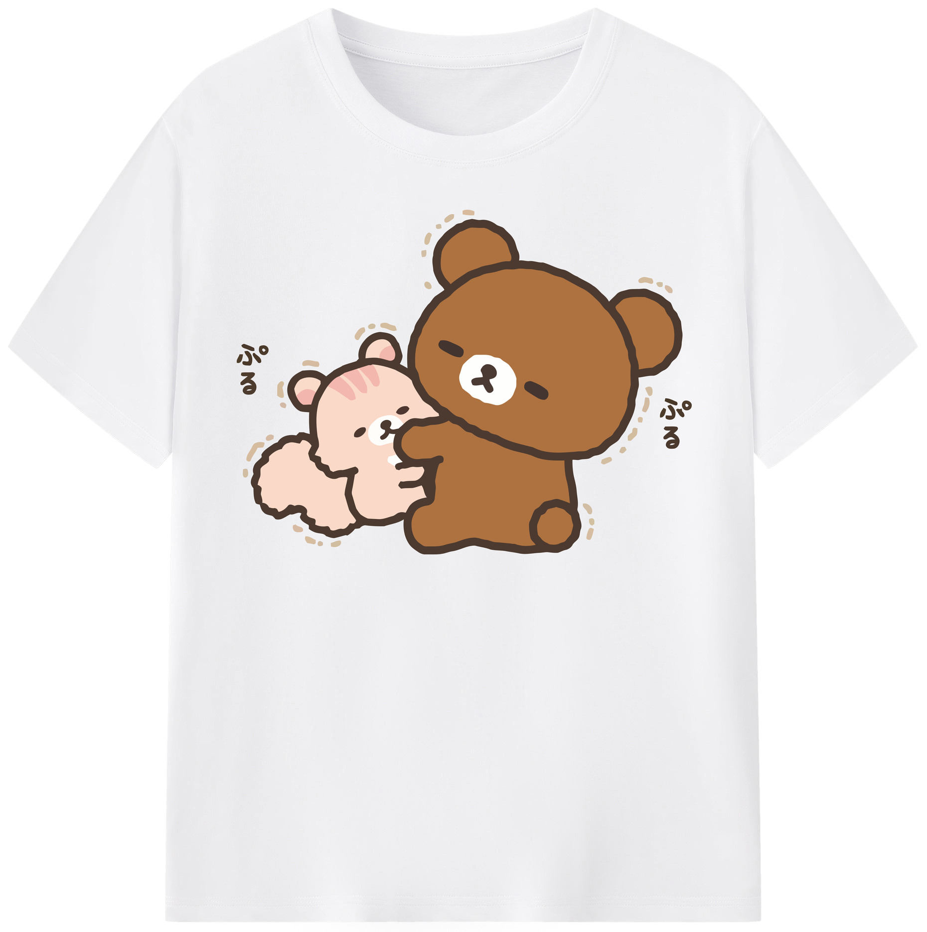 （画像用） リラックマ リラックマ キイロイトリ Rilakkuma Korilakkuma Kiiroitori 綿100％半袖Tシャツ（フロントプリント）