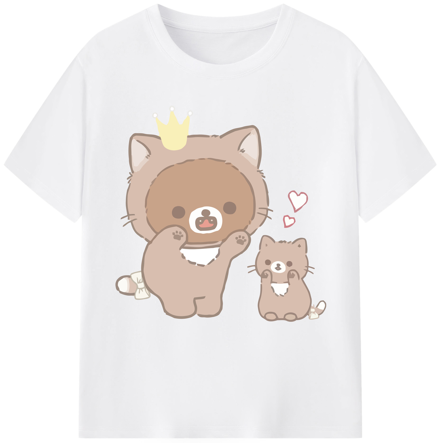 （画像用） リラックマ リラックマ キイロイトリ Rilakkuma Korilakkuma Kiiroitori 綿100％半袖Tシャツ（フロントプリント）