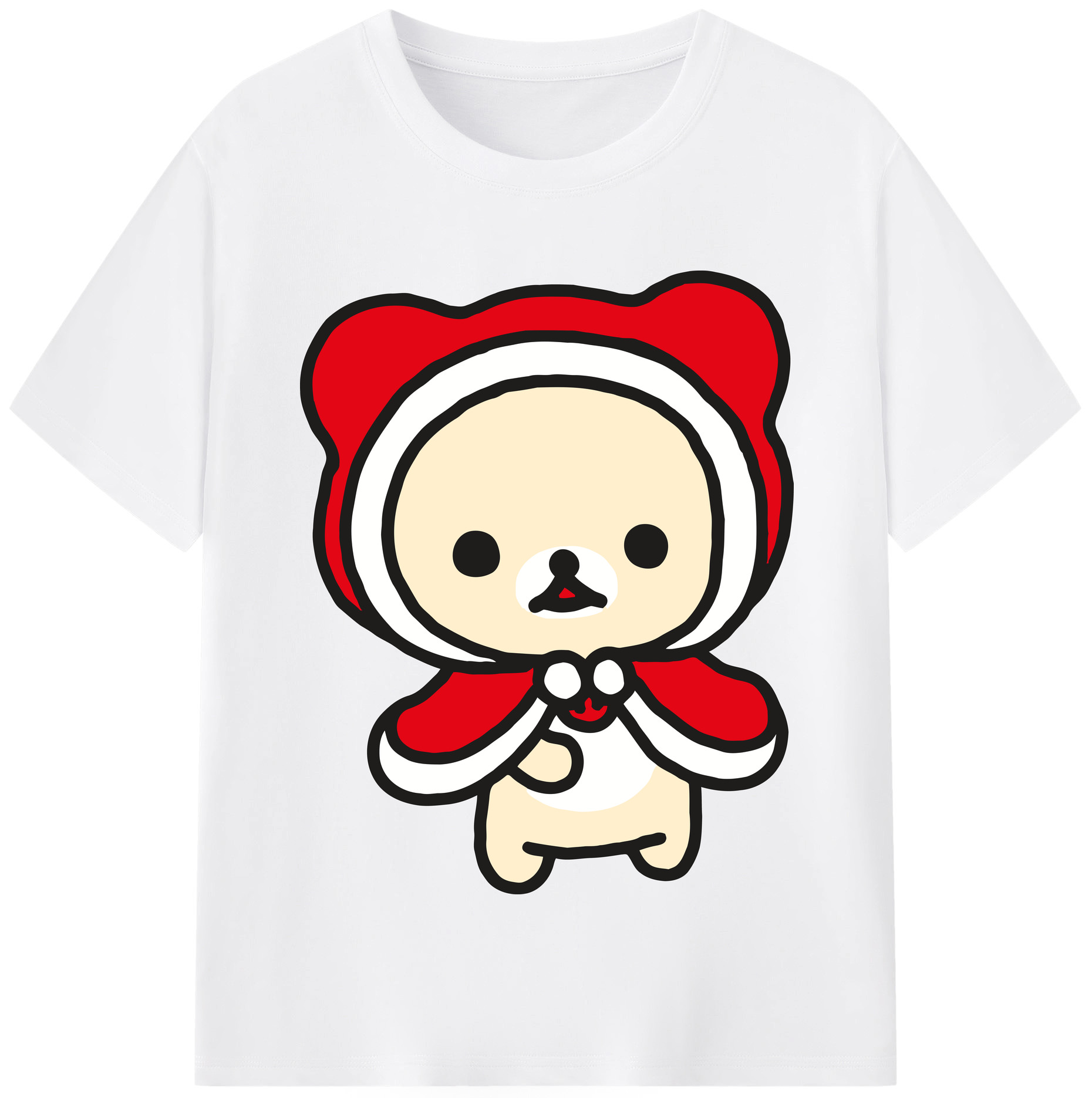 （画像用） リラックマ リラックマ キイロイトリ Rilakkuma Korilakkuma Kiiroitori 綿100％半袖Tシャツ（フロントプリント）