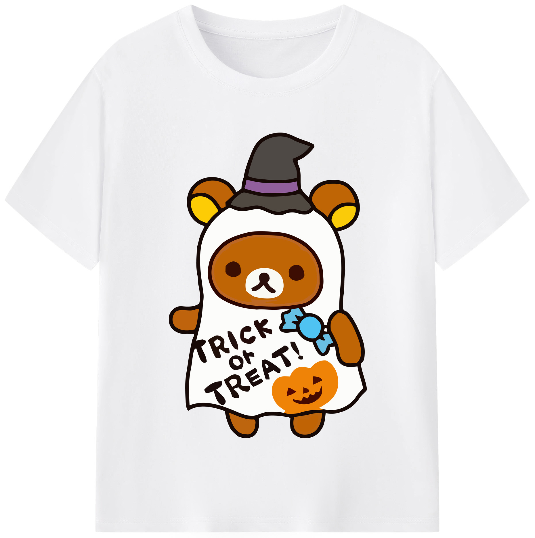 （画像用） リラックマ リラックマ キイロイトリ Rilakkuma Korilakkuma Kiiroitori 綿100％半袖Tシャツ（フロントプリント）