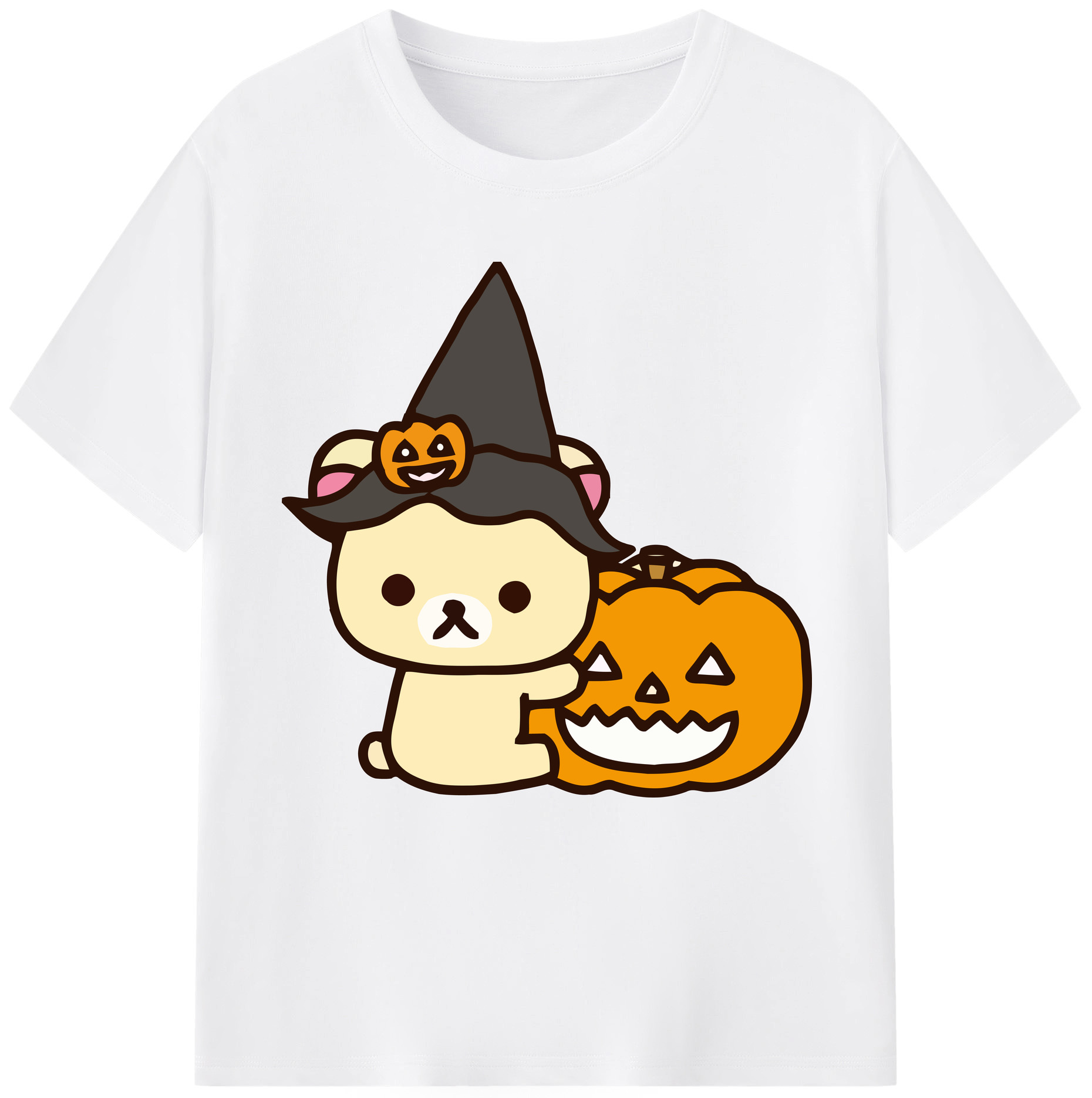 （画像用） リラックマ リラックマ キイロイトリ Rilakkuma Korilakkuma Kiiroitori 綿100％半袖Tシャツ（フロントプリント）