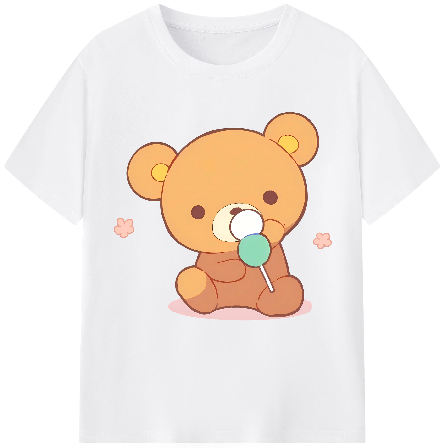 （画像用） リラックマ リラックマ キイロイトリ Rilakkuma Korilakkuma Kiiroitori 綿100％半袖Tシャツ（フロントプリント）