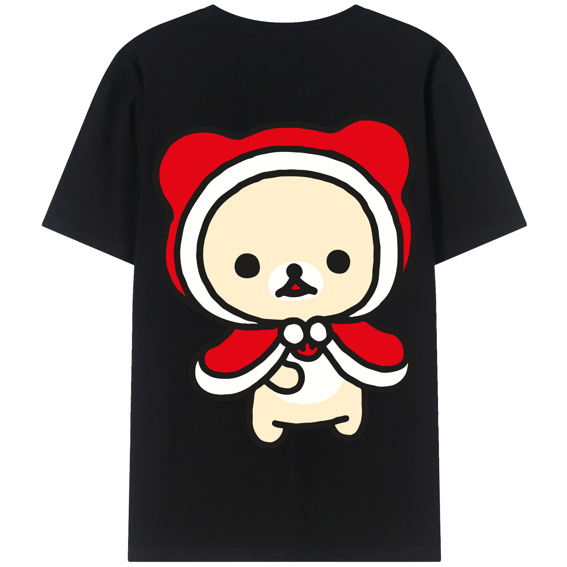 （画像用） リラックマ リラックマ キイロイトリ Rilakkuma Korilakkuma Kiiroitori 綿100％半袖Tシャツ（背面プリント）