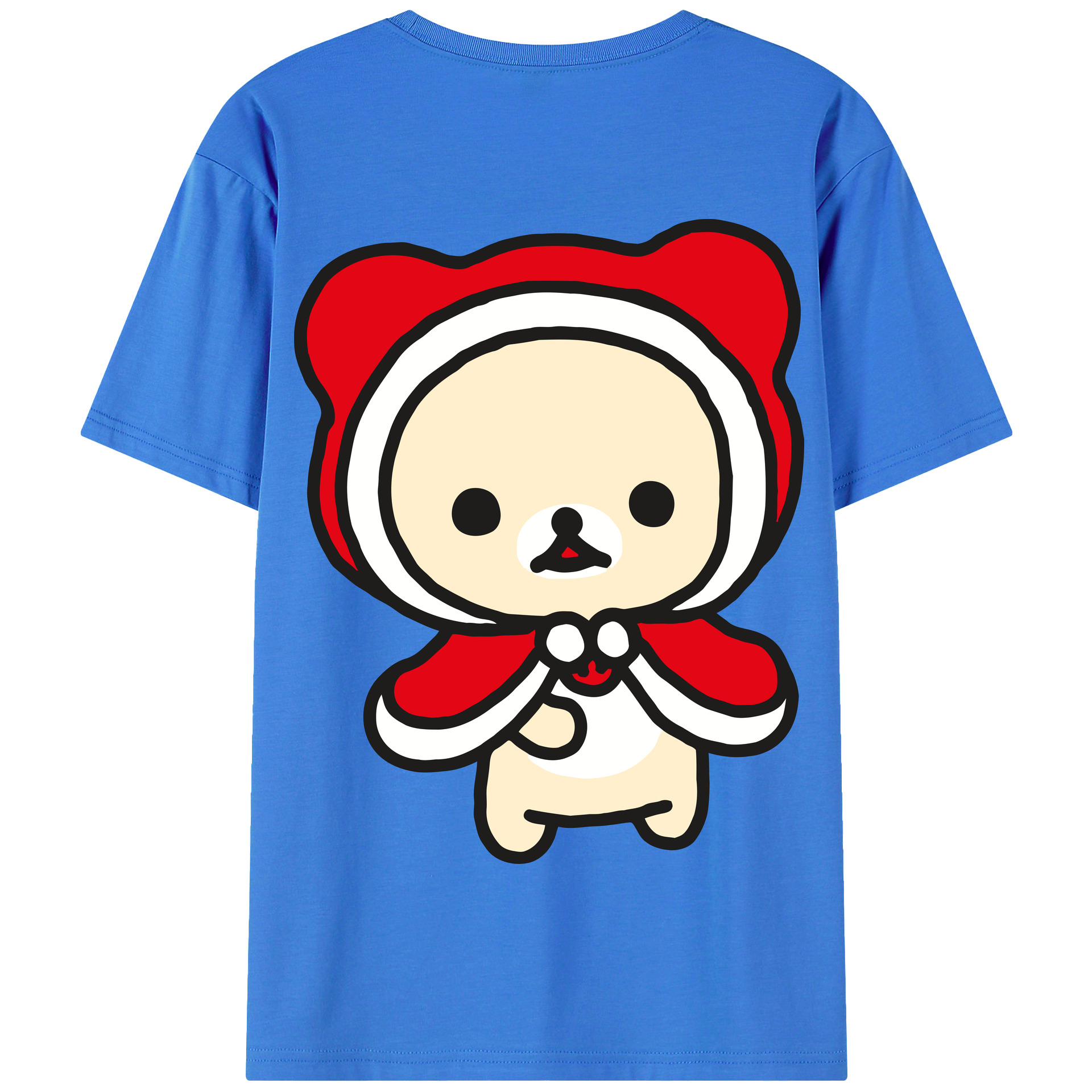 （画像用） リラックマ リラックマ キイロイトリ Rilakkuma Korilakkuma Kiiroitori 綿100％半袖Tシャツ（背面プリント）