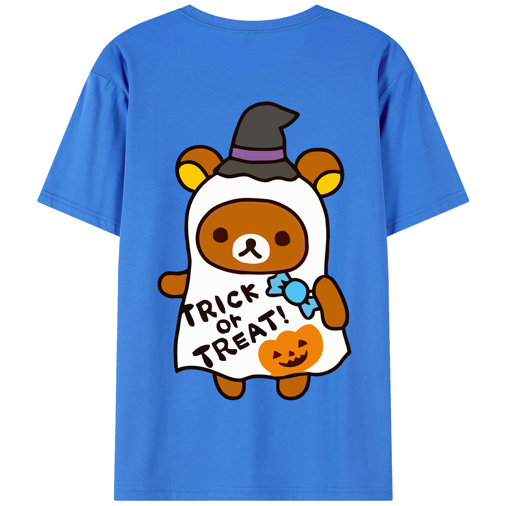 （画像用） リラックマ リラックマ キイロイトリ Rilakkuma Korilakkuma Kiiroitori 綿100％半袖Tシャツ（背面プリント）
