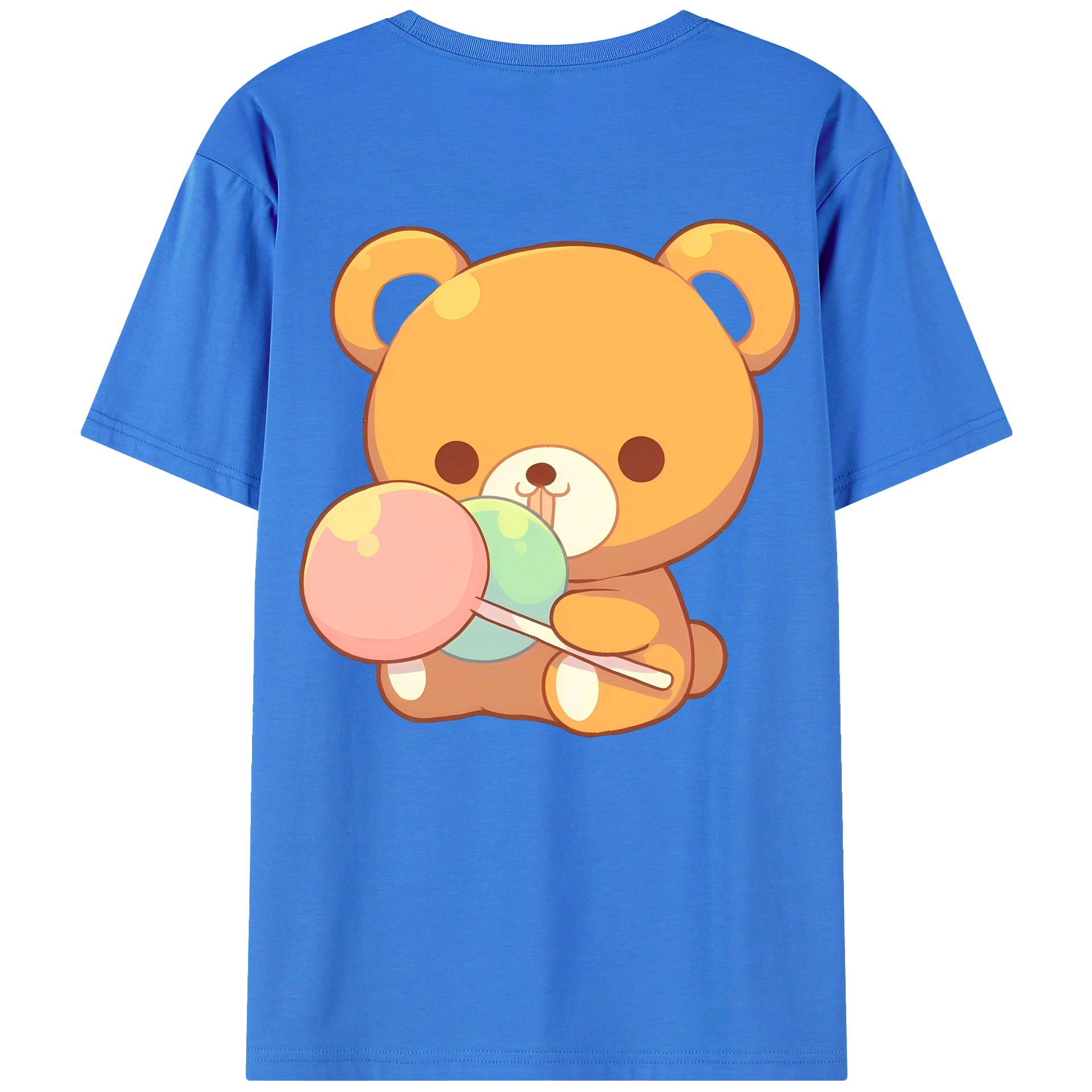 （画像用） リラックマ リラックマ キイロイトリ Rilakkuma Korilakkuma Kiiroitori 綿100％半袖Tシャツ（背面プリント）
