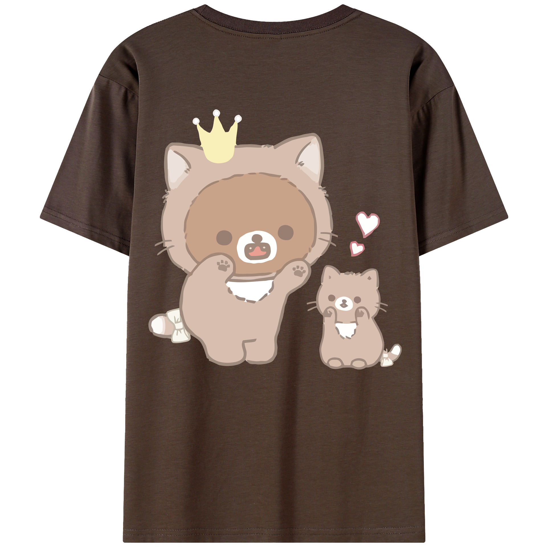 （画像用） リラックマ リラックマ キイロイトリ Rilakkuma Korilakkuma Kiiroitori 綿100％半袖Tシャツ（背面プリント）