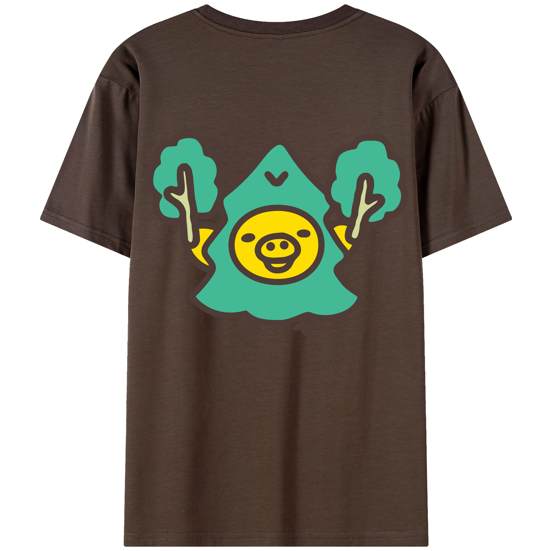 （画像用） リラックマ リラックマ キイロイトリ Rilakkuma Korilakkuma Kiiroitori 綿100％半袖Tシャツ（背面プリント）