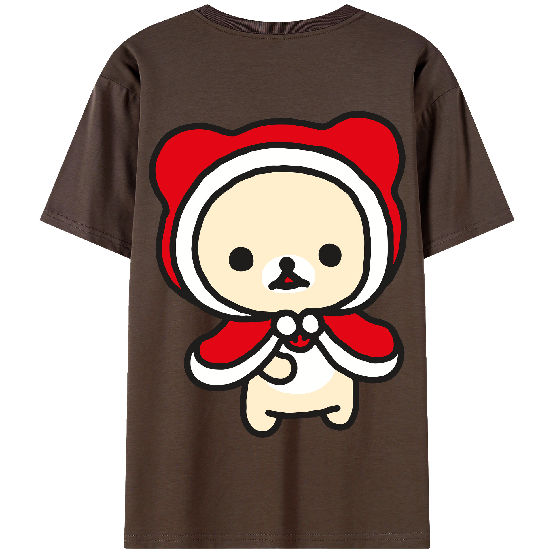（画像用） リラックマ リラックマ キイロイトリ Rilakkuma Korilakkuma Kiiroitori 綿100％半袖Tシャツ（背面プリント）
