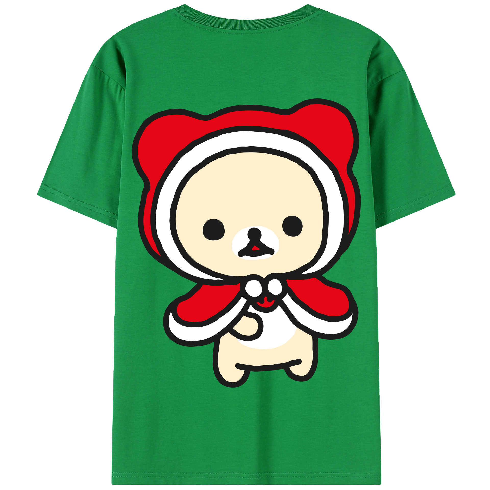 （画像用） リラックマ リラックマ キイロイトリ Rilakkuma Korilakkuma Kiiroitori 綿100％半袖Tシャツ（背面プリント）
