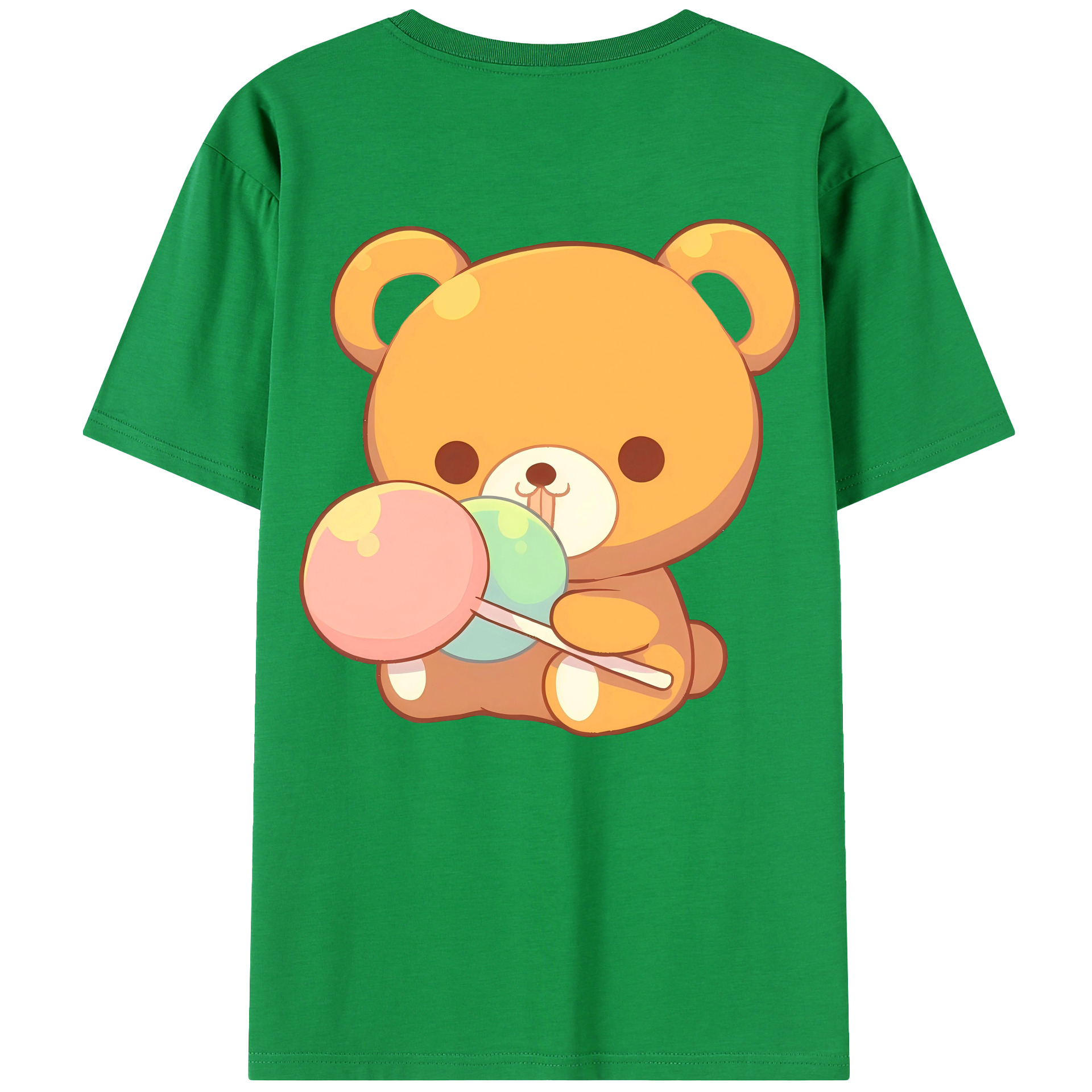 （画像用） リラックマ リラックマ キイロイトリ Rilakkuma Korilakkuma Kiiroitori 綿100％半袖Tシャツ（背面プリント）