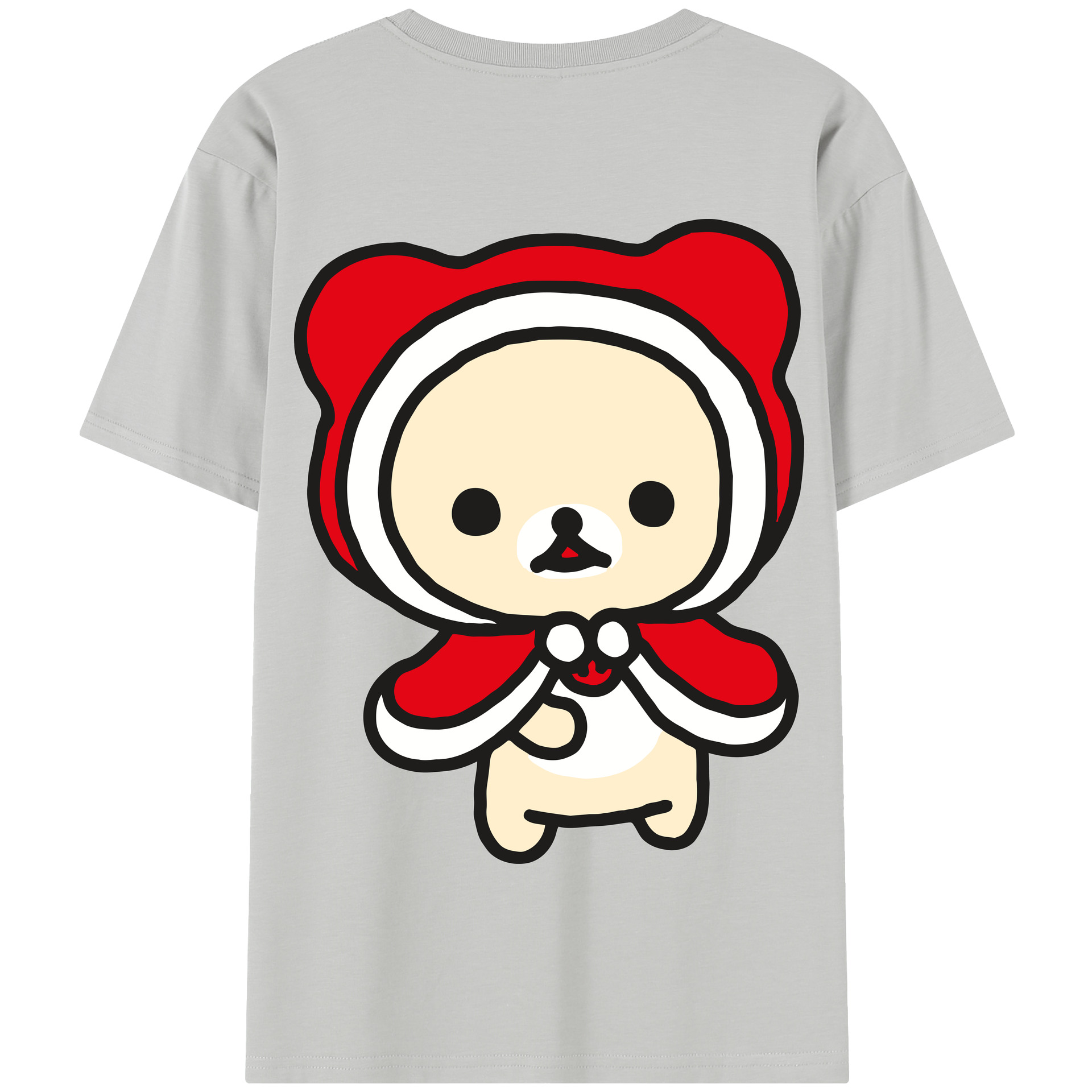 （画像用） リラックマ リラックマ キイロイトリ Rilakkuma Korilakkuma Kiiroitori 綿100％半袖Tシャツ（背面プリント）