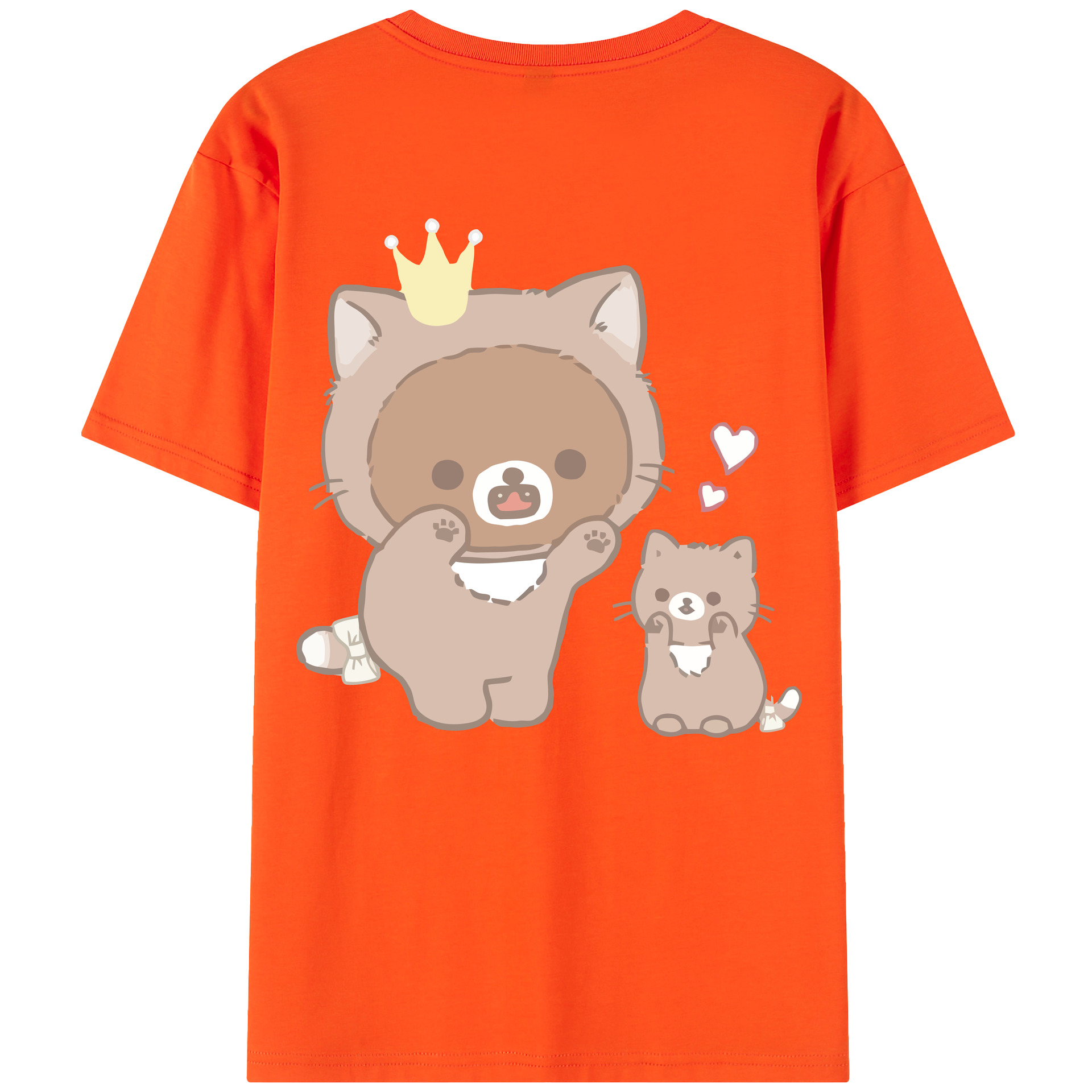 （画像用） リラックマ リラックマ キイロイトリ Rilakkuma Korilakkuma Kiiroitori 綿100％半袖Tシャツ（背面プリント）